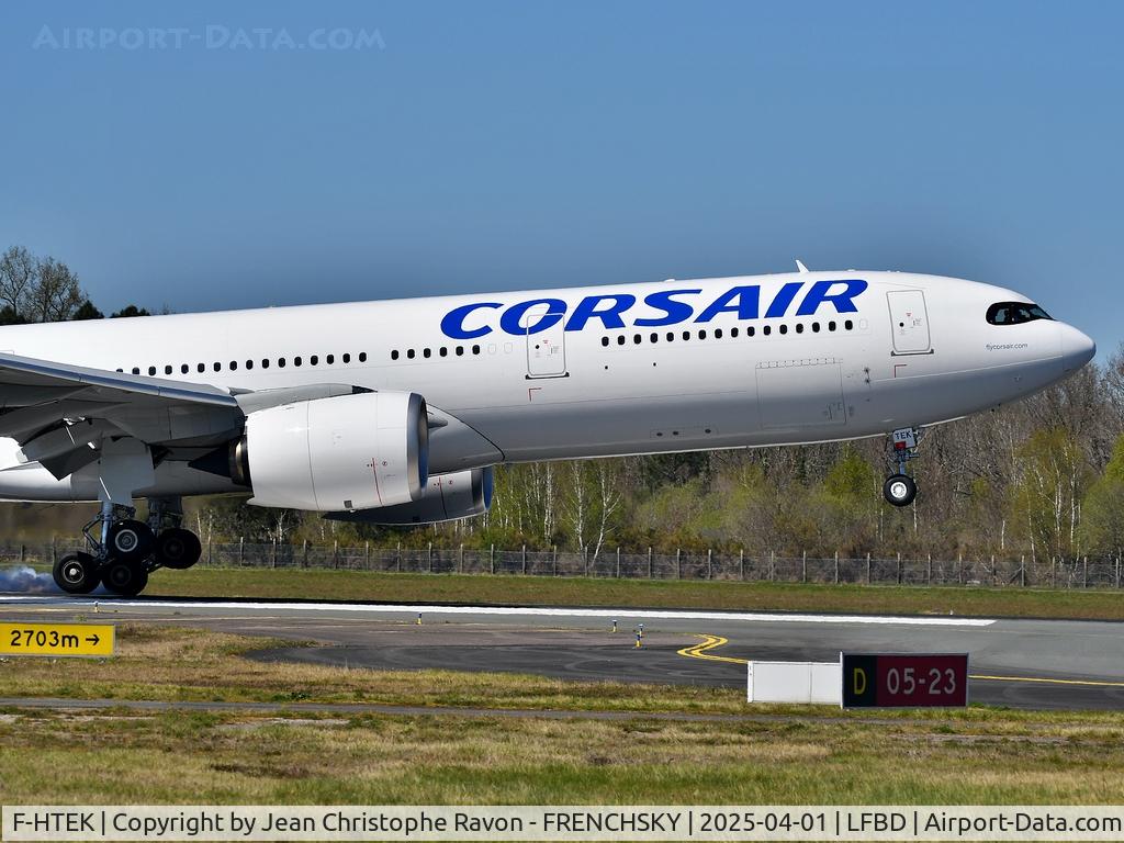 F-HTEK, 2024 Airbus A330-941N C/N 2075, Paris (ORY)	Bordeaux (BOD)	SS40  Pointe-a-Pitre (PTP)	SS740