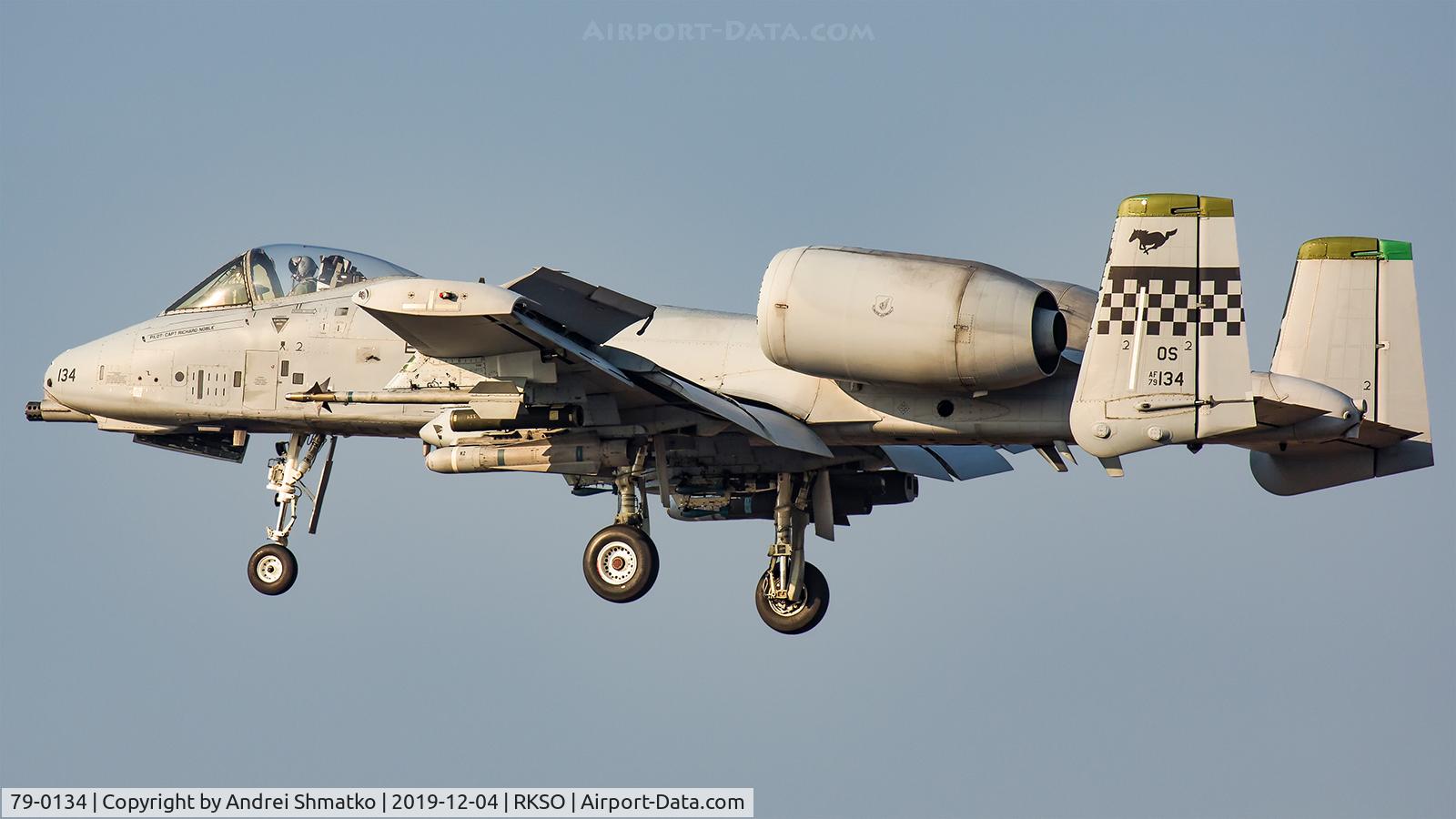79-0134, Fairchild Repubic A-10C Thunderbolt II C/N A10-0398, Training flight.
