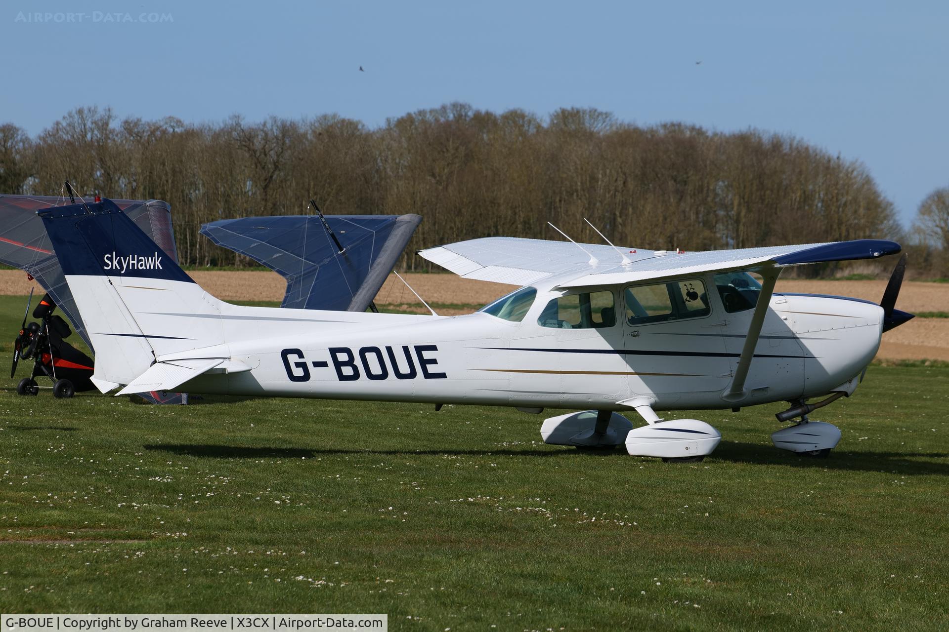 G-BOUE, 1979 Cessna 172N C/N 172-73235, Parked at Northrepps.