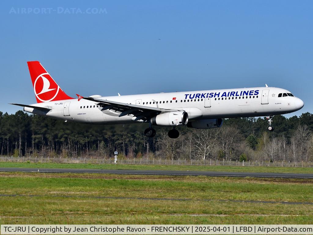 TC-JRU, 2011 Airbus A321-231 C/N 4788, Istanbul (IST)	Bordeaux (BOD)	TK1389