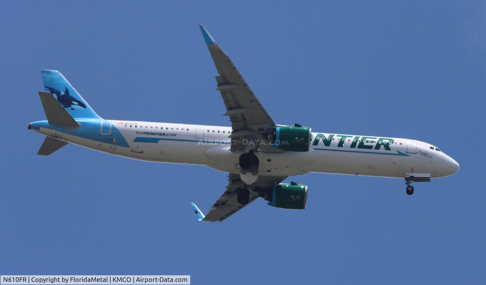 N610FR, 2023 Airbus A321-271NX C/N 11180, FFT A321N Ozzy zx cle-mco