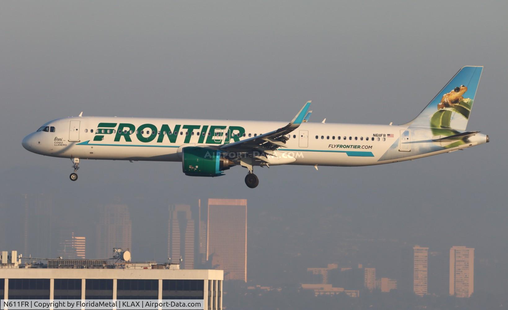 N611FR, Airbus A321-271NX C/N 11204, FFT A321N Bori zx den-lax