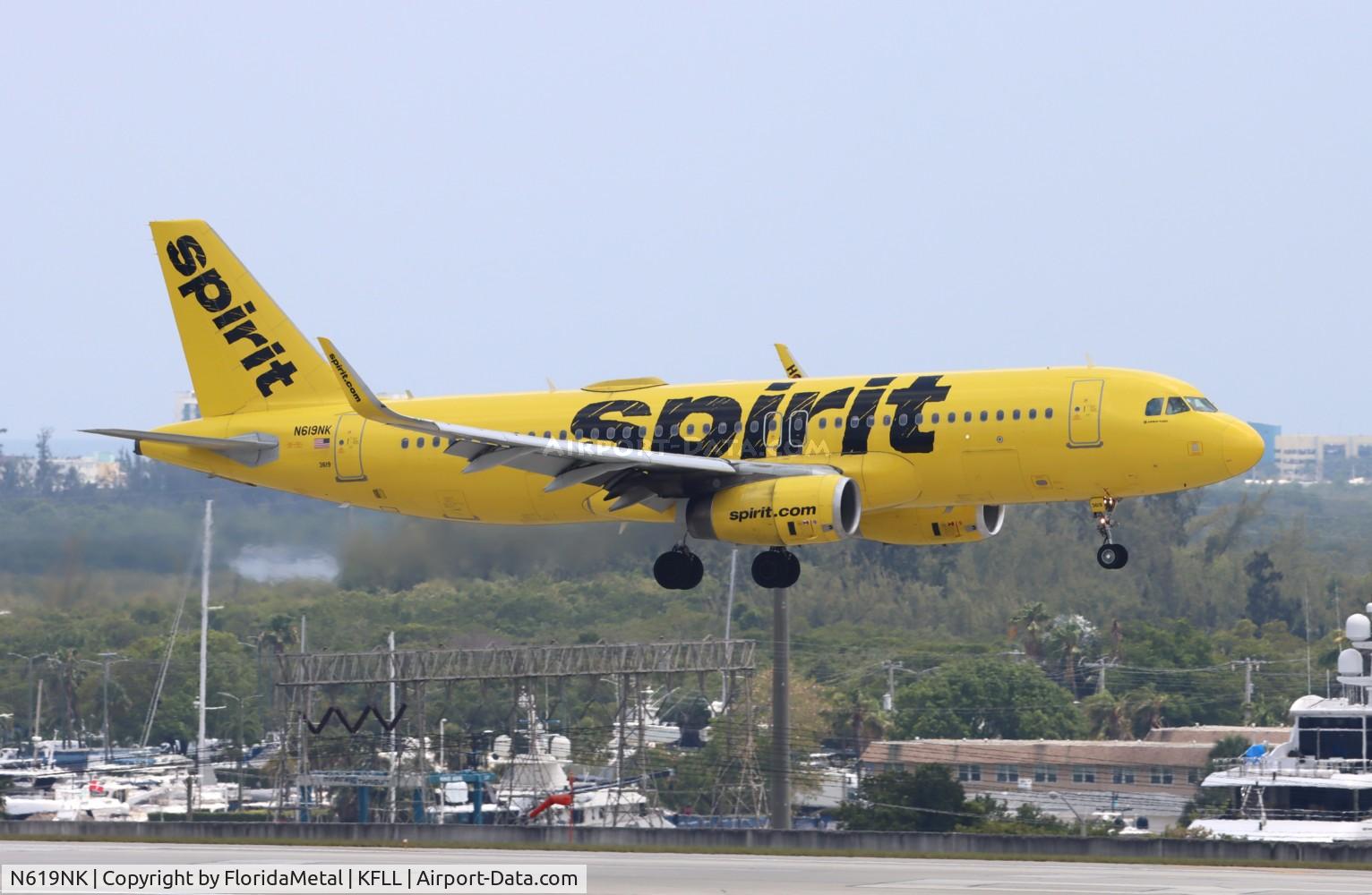 N619NK, 2013 Airbus A320-232 C/N 5517, NKS A320 zx chs-fll