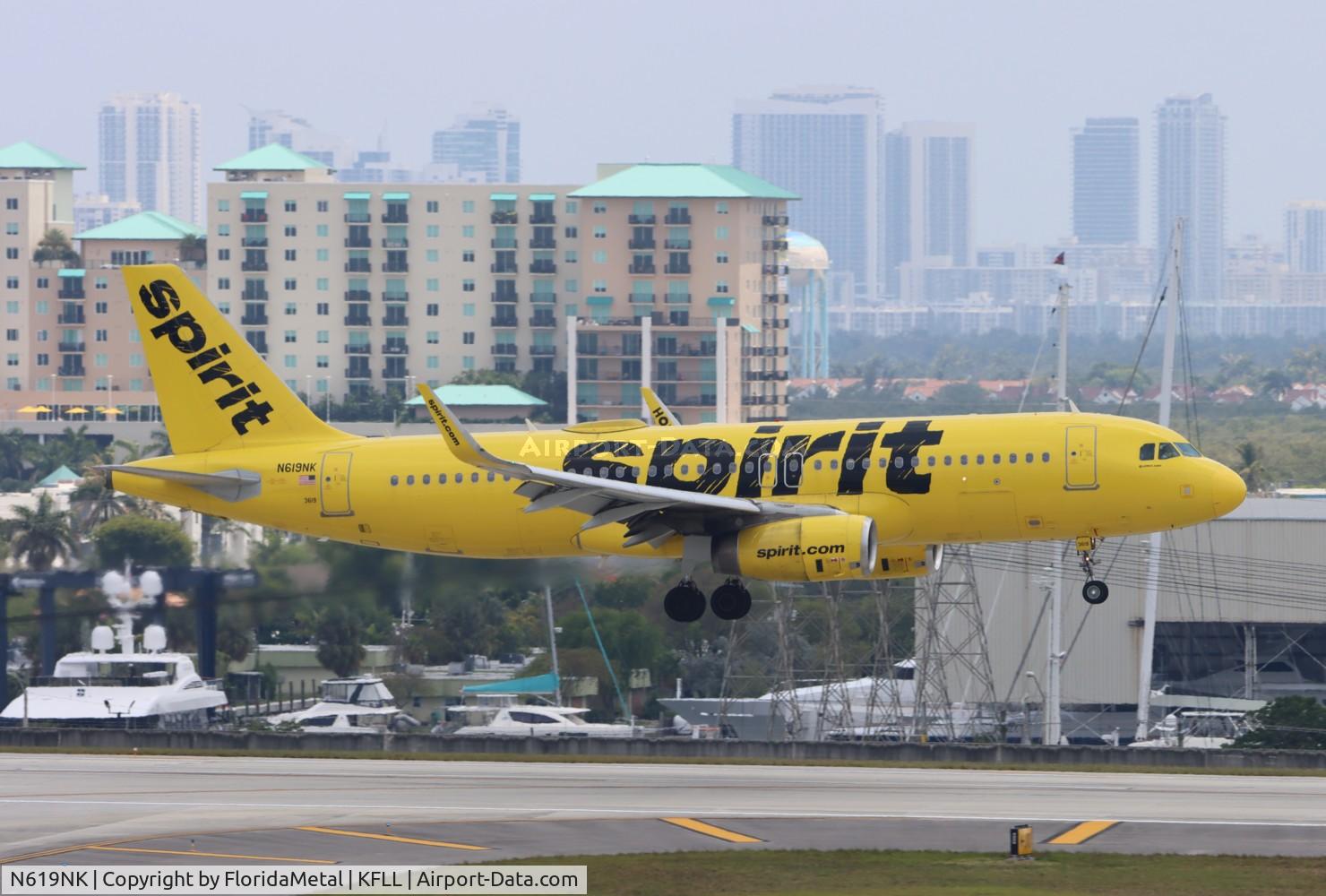 N619NK, 2013 Airbus A320-232 C/N 5517, NKS A320 zx chs-fll