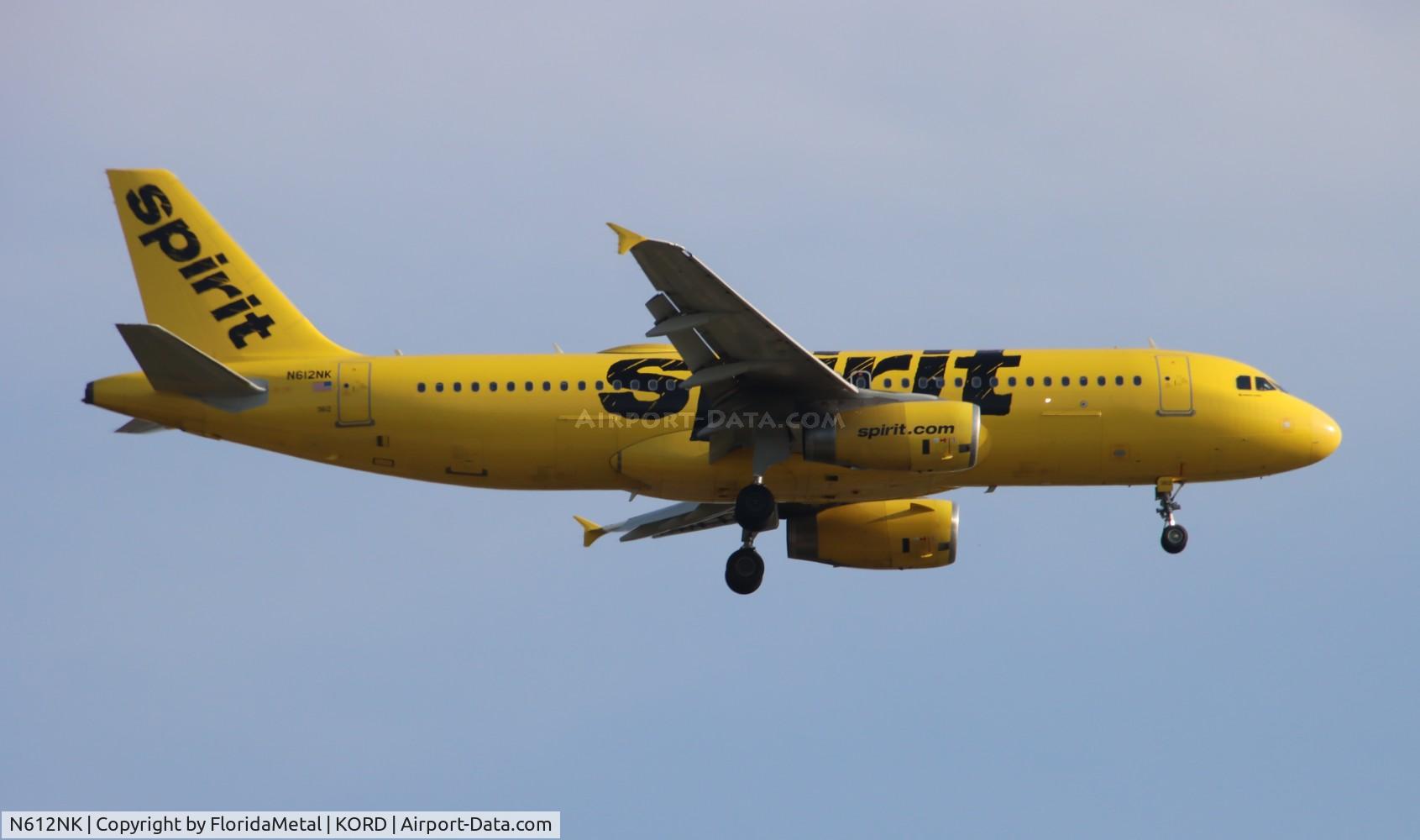 N612NK, 2012 Airbus A320-232 C/N 5029, NKS A320 zx las-ord