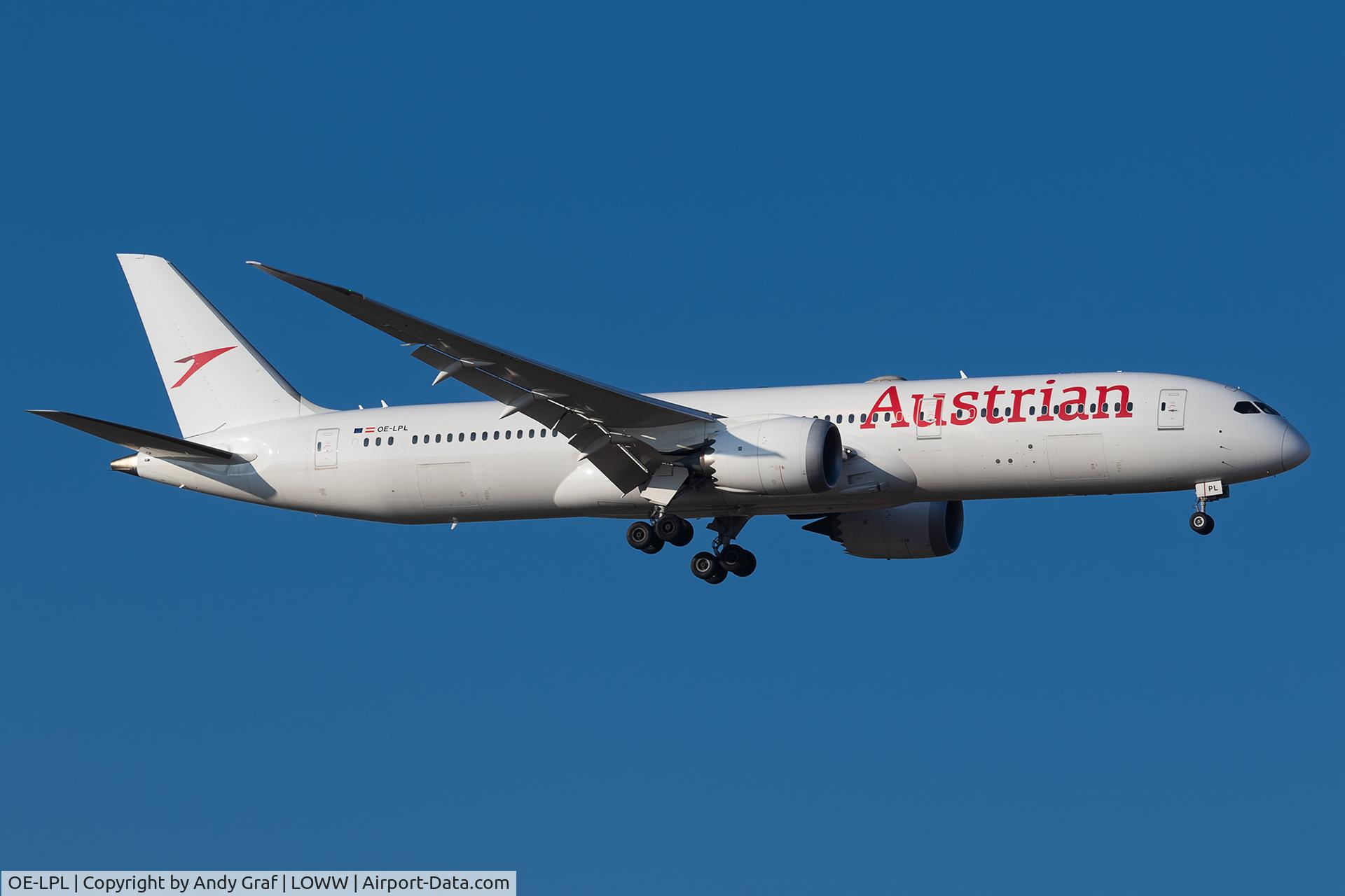 OE-LPL, 2019 Boeing 787-9 Dreamliner C/N 62735, Austrian Airlines B787-9