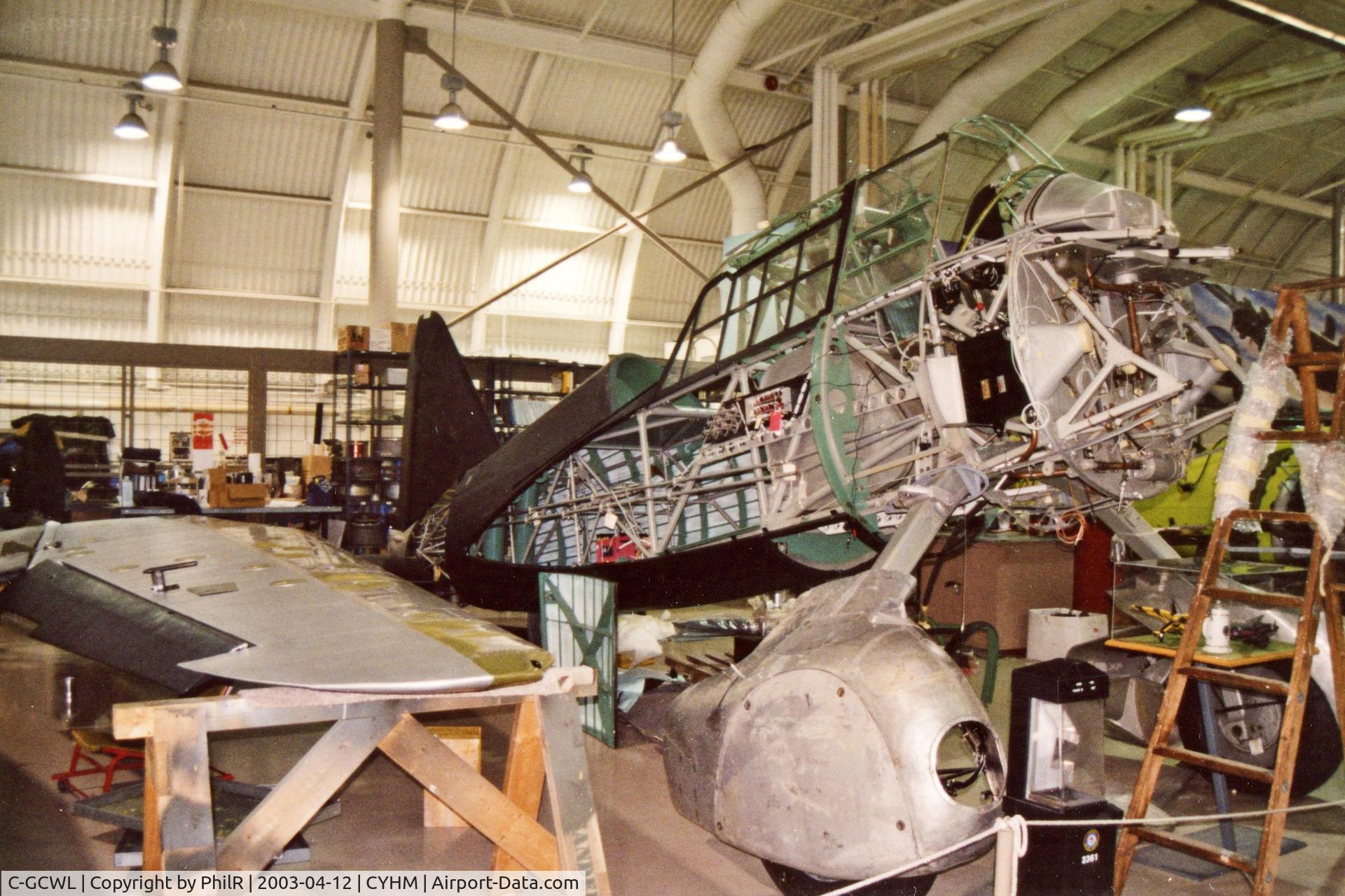 C-GCWL, 1942 Westland Lysander IIIA C/N 1202, 2363 (C-GCWL) 1942 NSC Malton Lysander lll RCAF CWHM Hamilton 12.04.03