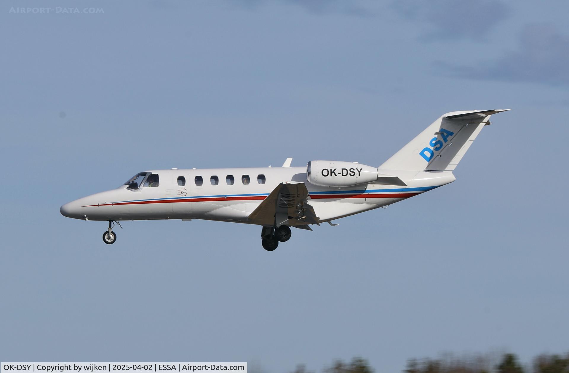 OK-DSY, 2012 Cessna 525A CitationJet CJ2+ C/N 525A-0498, Rwy 26