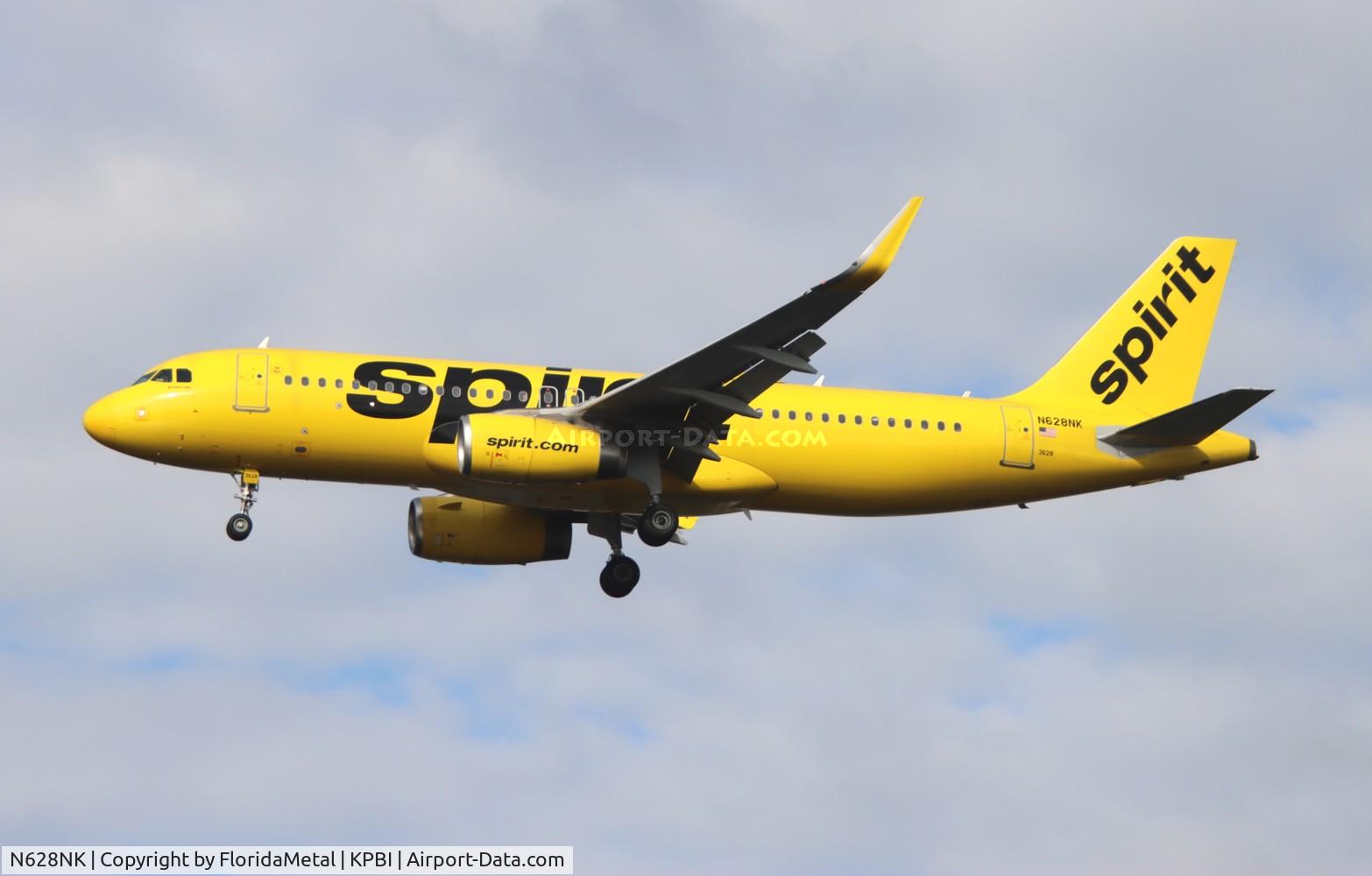 N628NK, 2014 Airbus A320-232 C/N 6193, NKS A320 zx acy-pbi