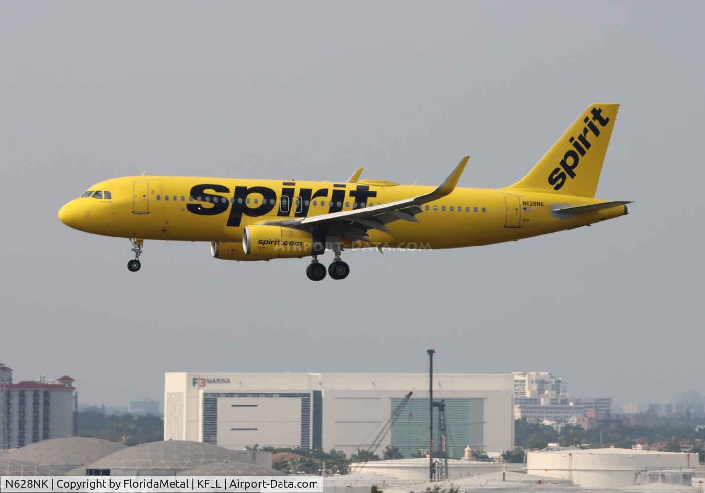 N628NK, 2014 Airbus A320-232 C/N 6193, NKS A320 zx ewr-fll