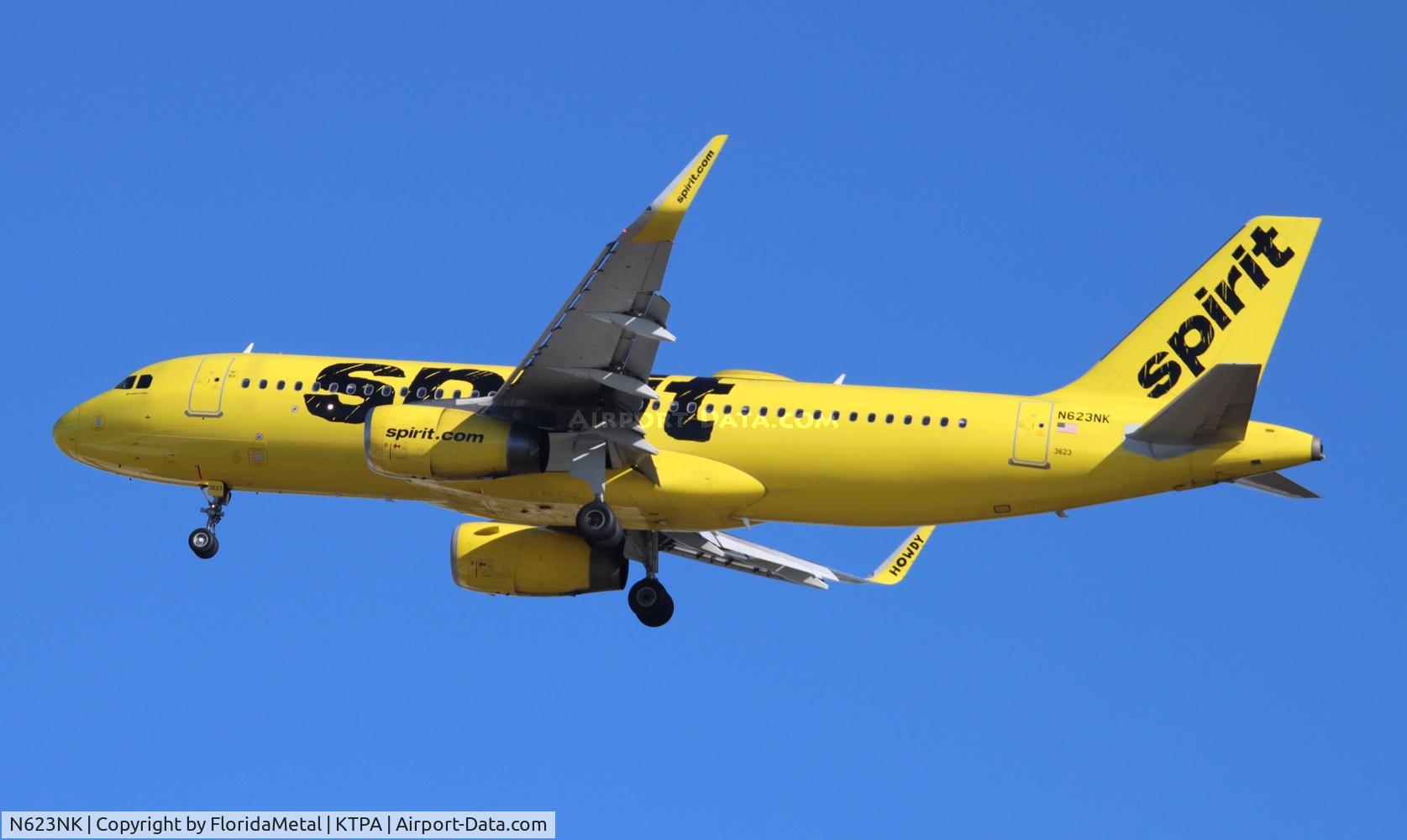 N623NK, 2013 Airbus A320-232 C/N 5861, NKS A320 zx iah-tpa
