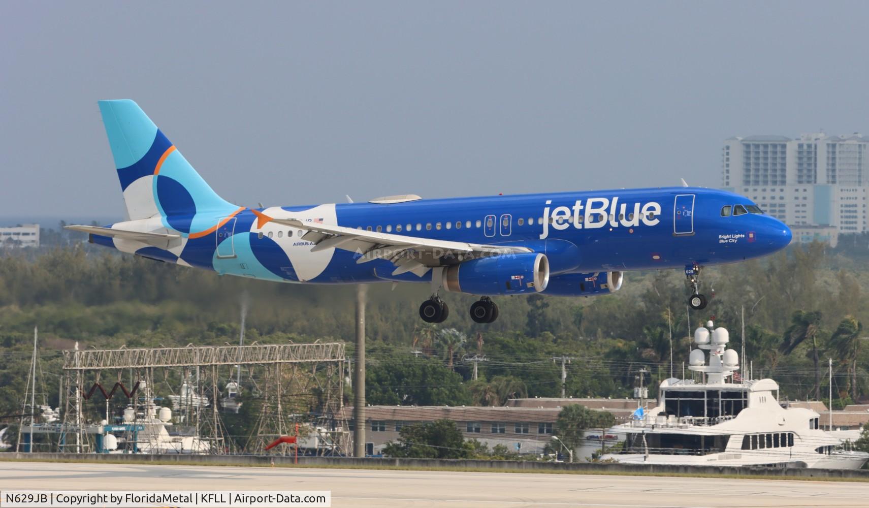 N629JB, 2005 Airbus A320-232 C/N 2580, JBU A320 nc zx puj, mdpc-fll
