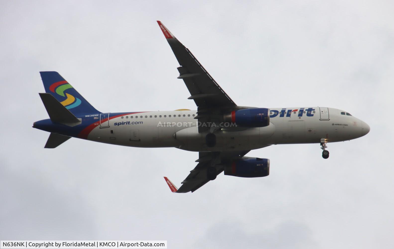 N636NK, 2015 Airbus A320-232 C/N 6424, NKS A320 oc zx bna-mco