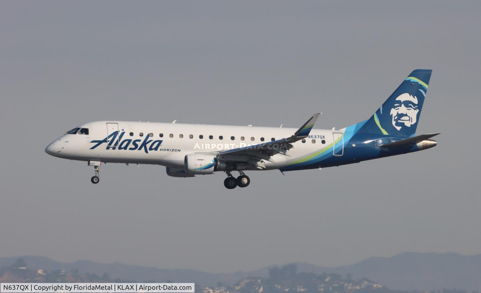 N637QX, 2018 Embraer 175LR (ERJ-170-200LR) C/N 17000755, QXE/ASA E175 zx rdm-lax