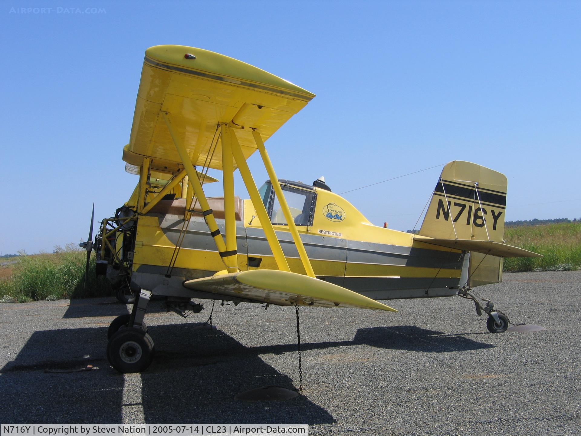 N716Y, 1964 Grumman G-164 C/N 278, Chuck Jones Flying Service 1964 Grumman G-164 Ag-Cat without engine at Biggs, CA