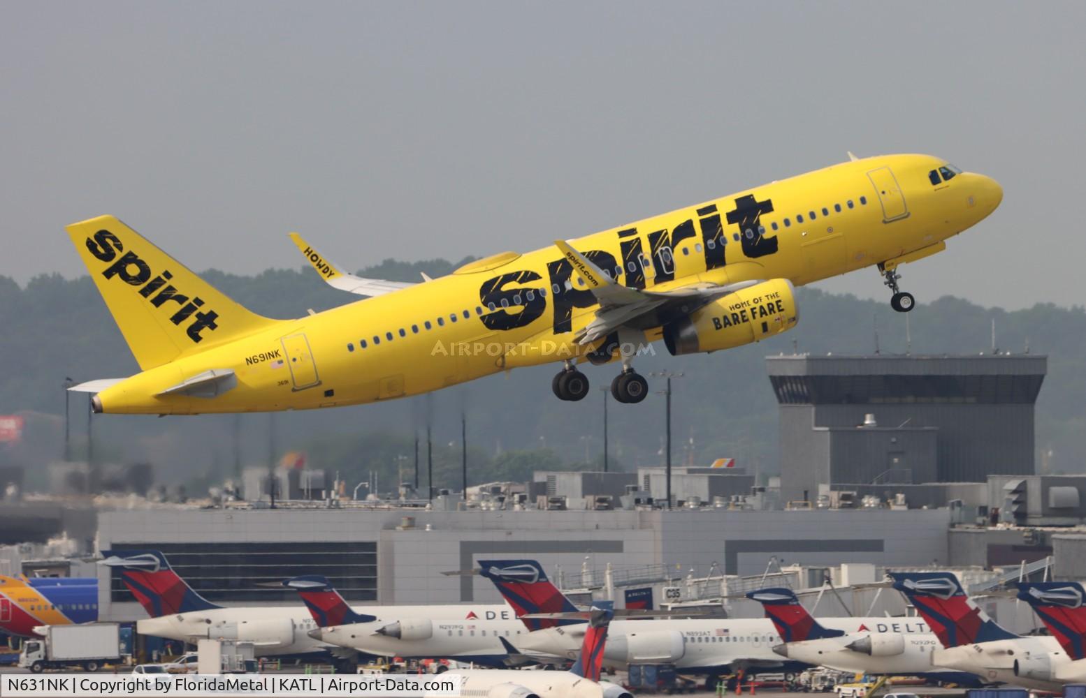N631NK, 2014 Airbus A320-232 C/N 6327, NKS A320 zx atl-dtw