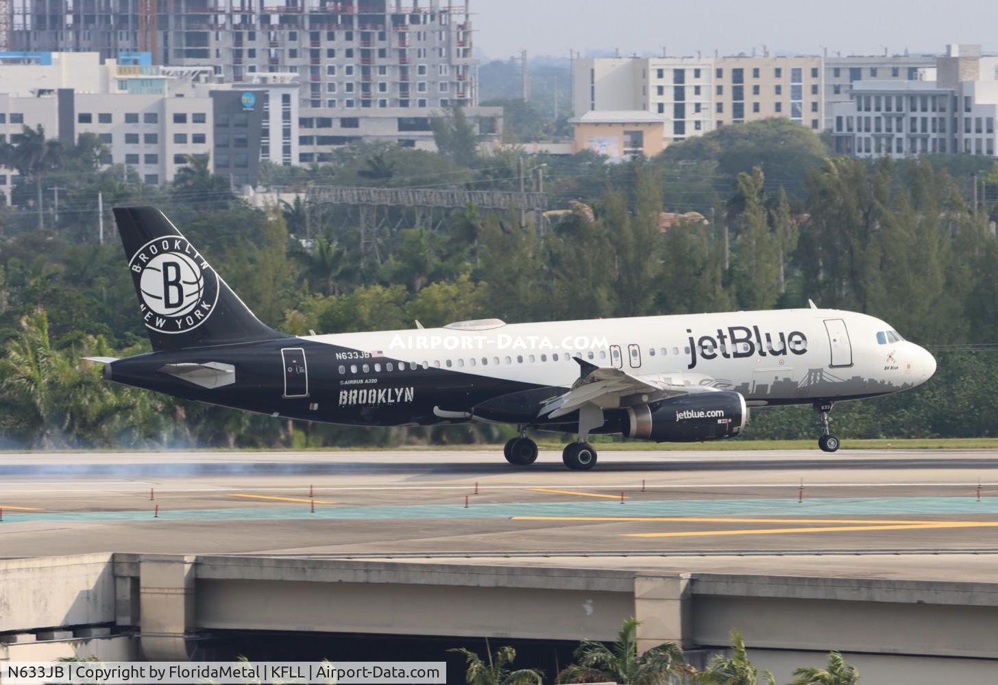 N633JB, 2006 Airbus A320-232 C/N 2671, JBU A320 Nets zx mde, skrg-fll