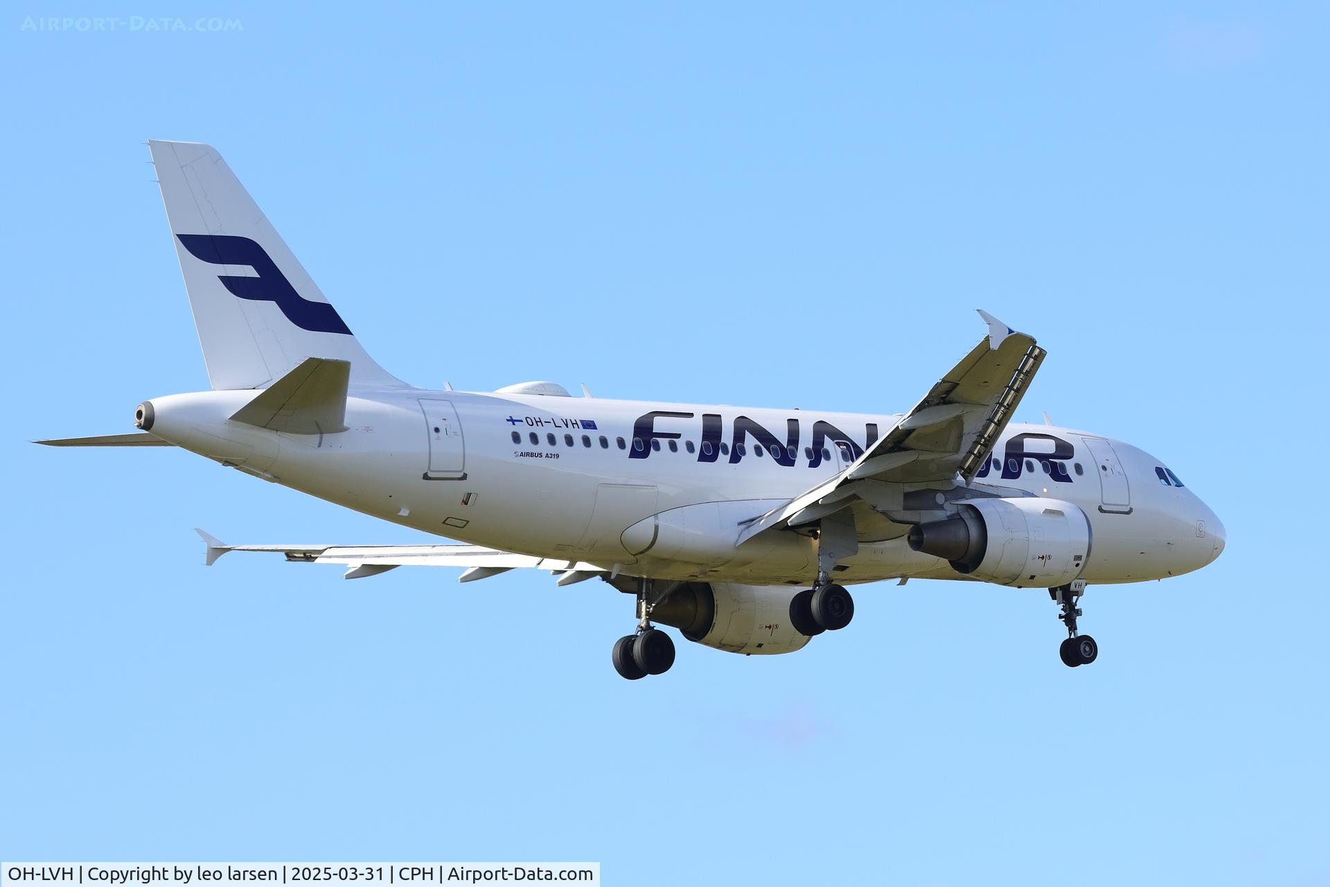 OH-LVH, 2000 Airbus A319-112 C/N 1184, Copenhagen 31.3.2025