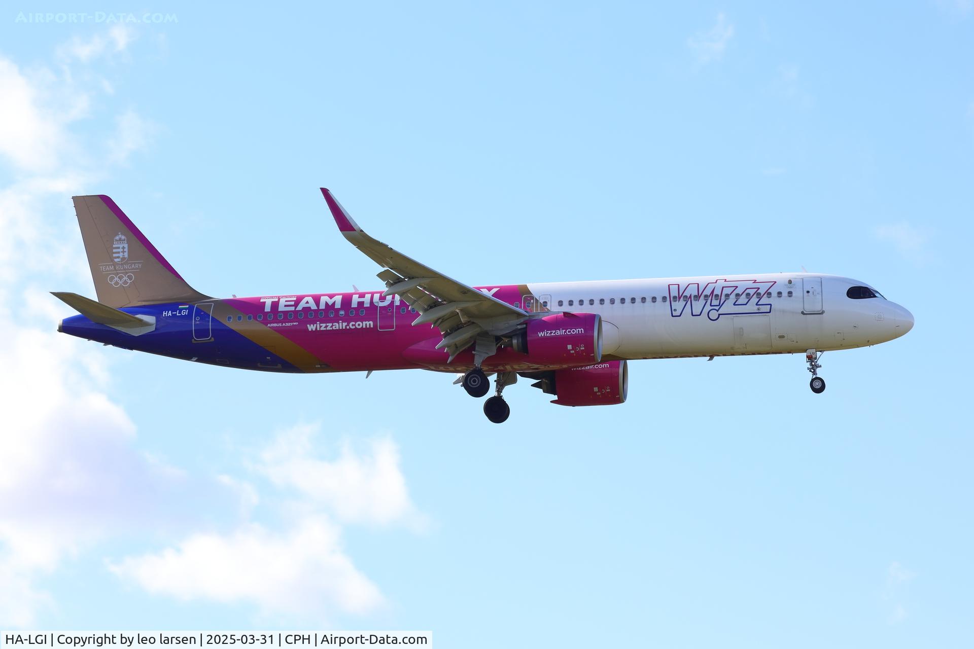 HA-LGI, 2024 Airbus A321-271NX C/N 11800, Copenhagen 31.3.2025