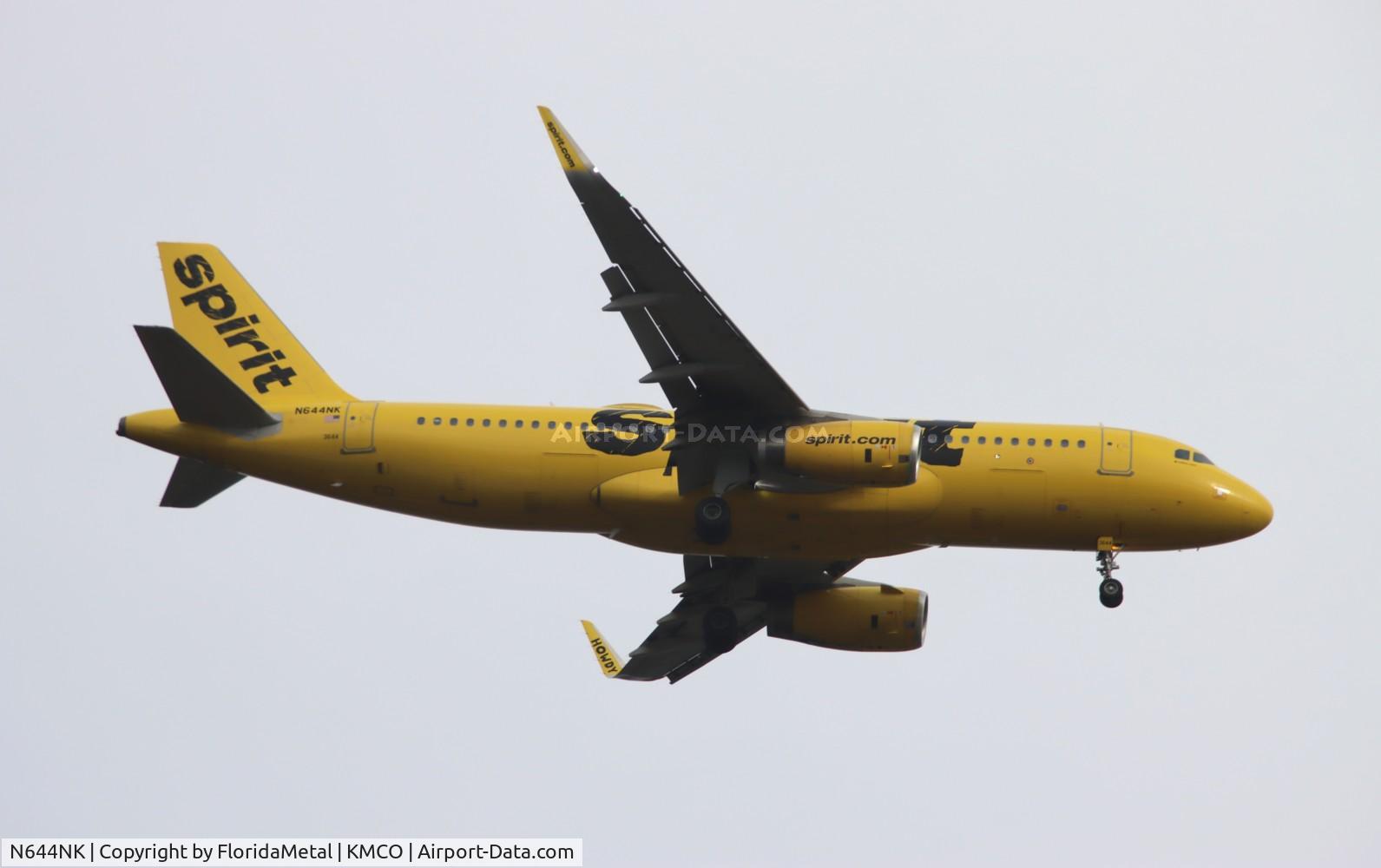 N644NK, 2016 Airbus A320-233 C/N 7156, NKS A320 zx pit-mco