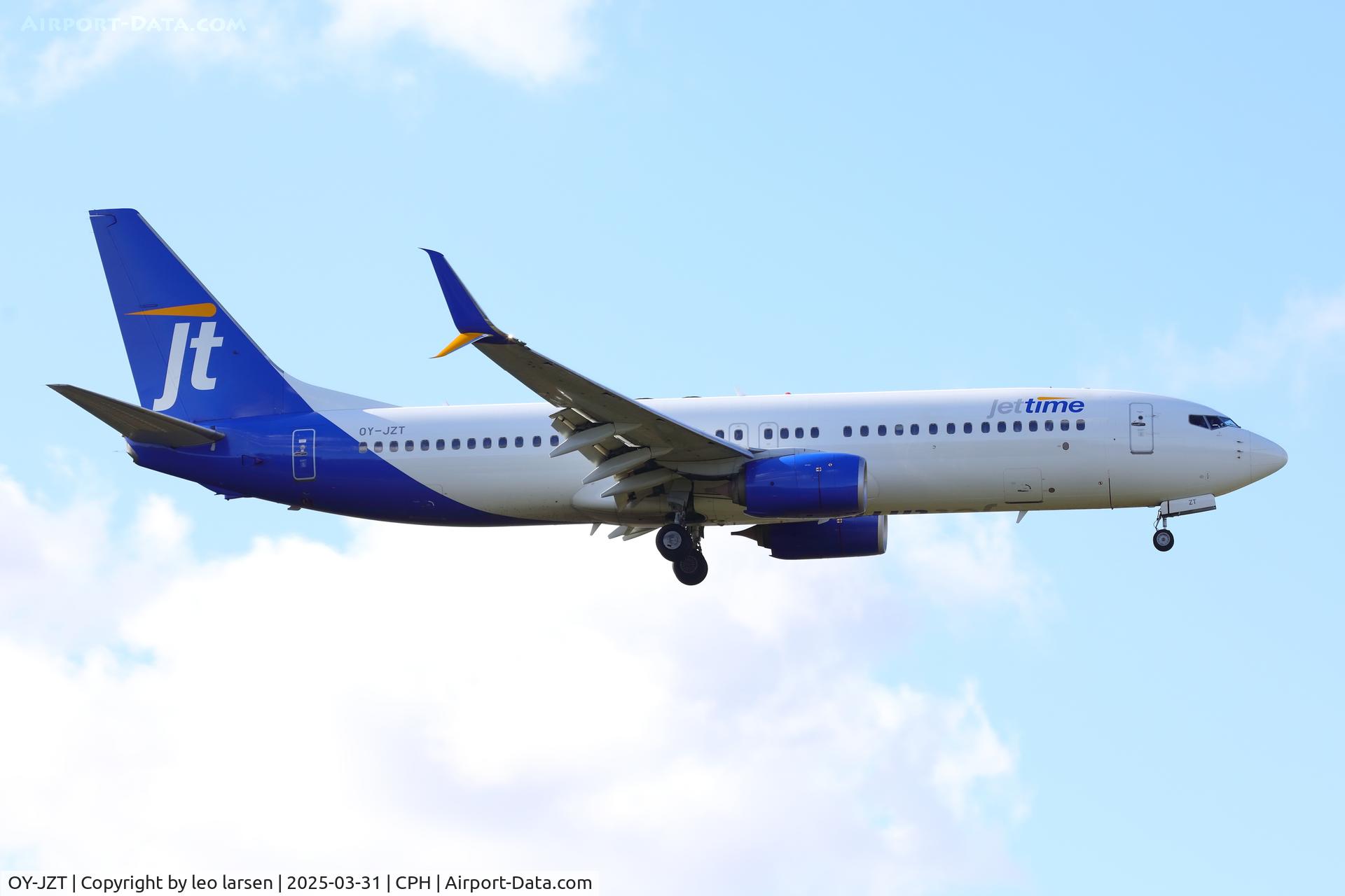 OY-JZT, 2013 Boeing 737-8AL C/N 39057, Copenhagen 31.3.2025