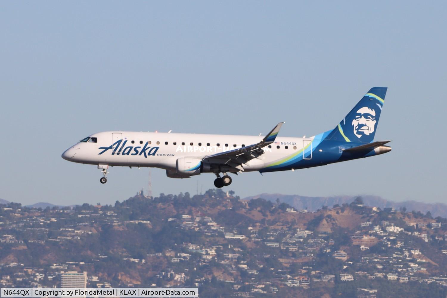 N644QX, 2018 Embraer ERJ-175 (ERJ-170-200LR) C/N 17000767, QXE/ASA E175 zx mfr-lax