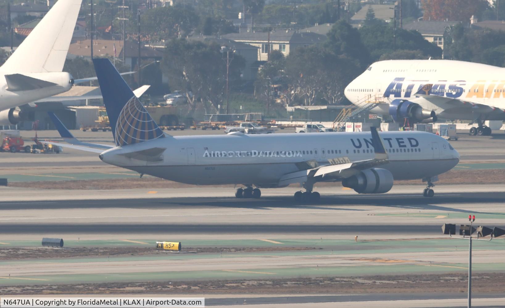 N647UA, 1992 Boeing 767-322 C/N 25284, UAL 763 oc zx ord-lax