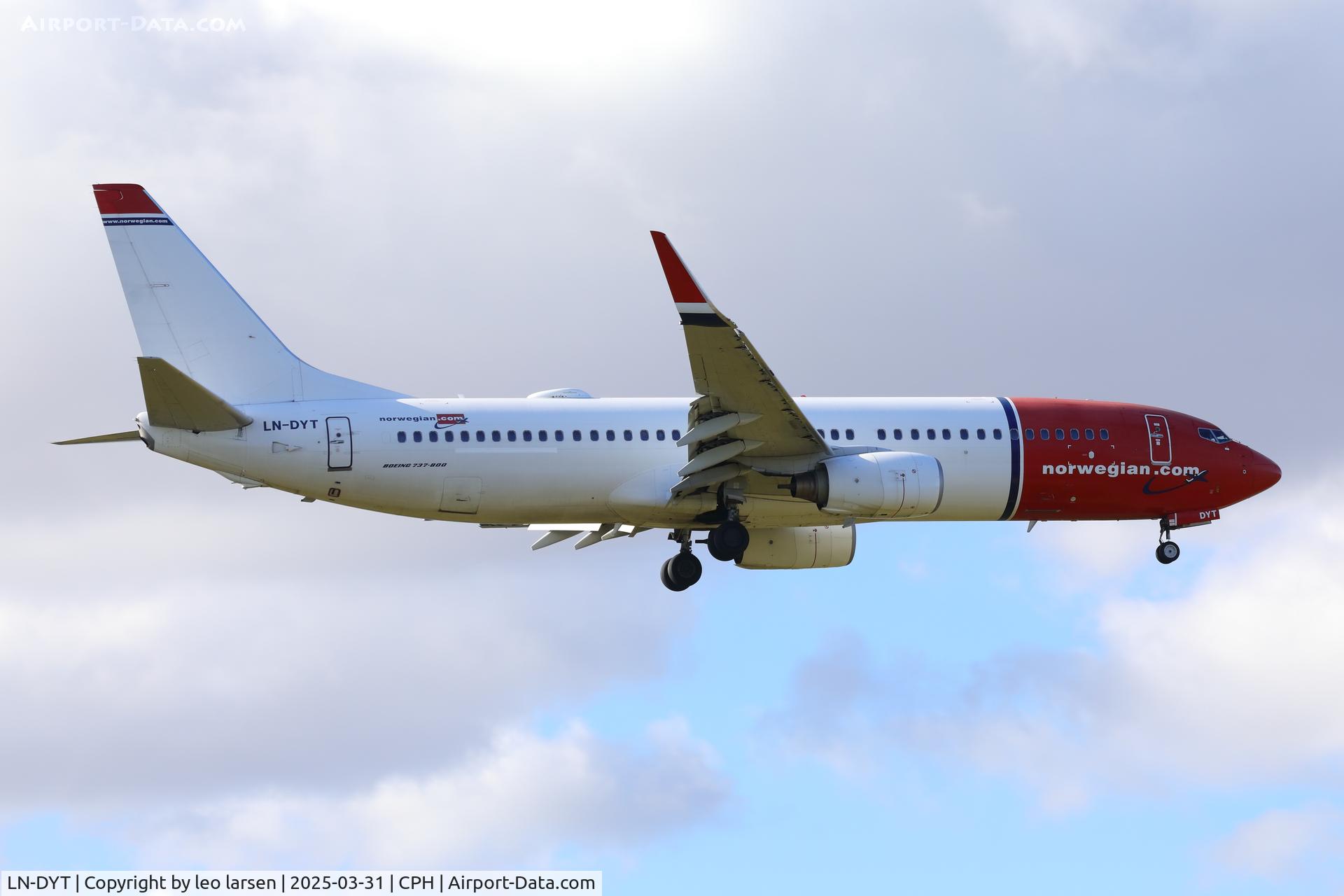 LN-DYT, 2011 Boeing 737-8JP C/N 39048, Copenhagen 31.3.2025