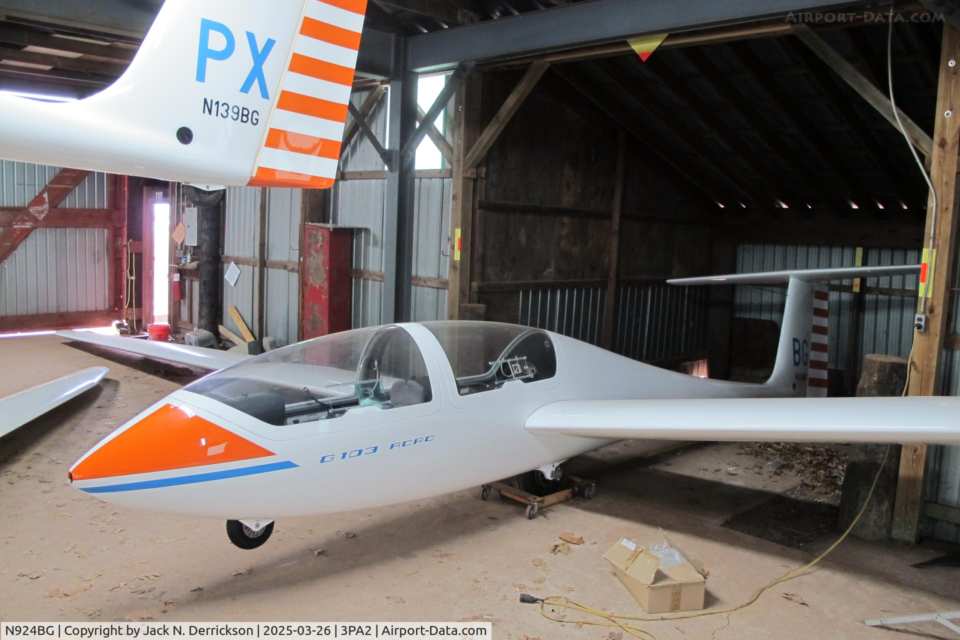 N924BG, Grob G-103A Twin II Acro C/N 34038-K-269, Philidelphia Glider Council, Hilltown PA, 3PA2