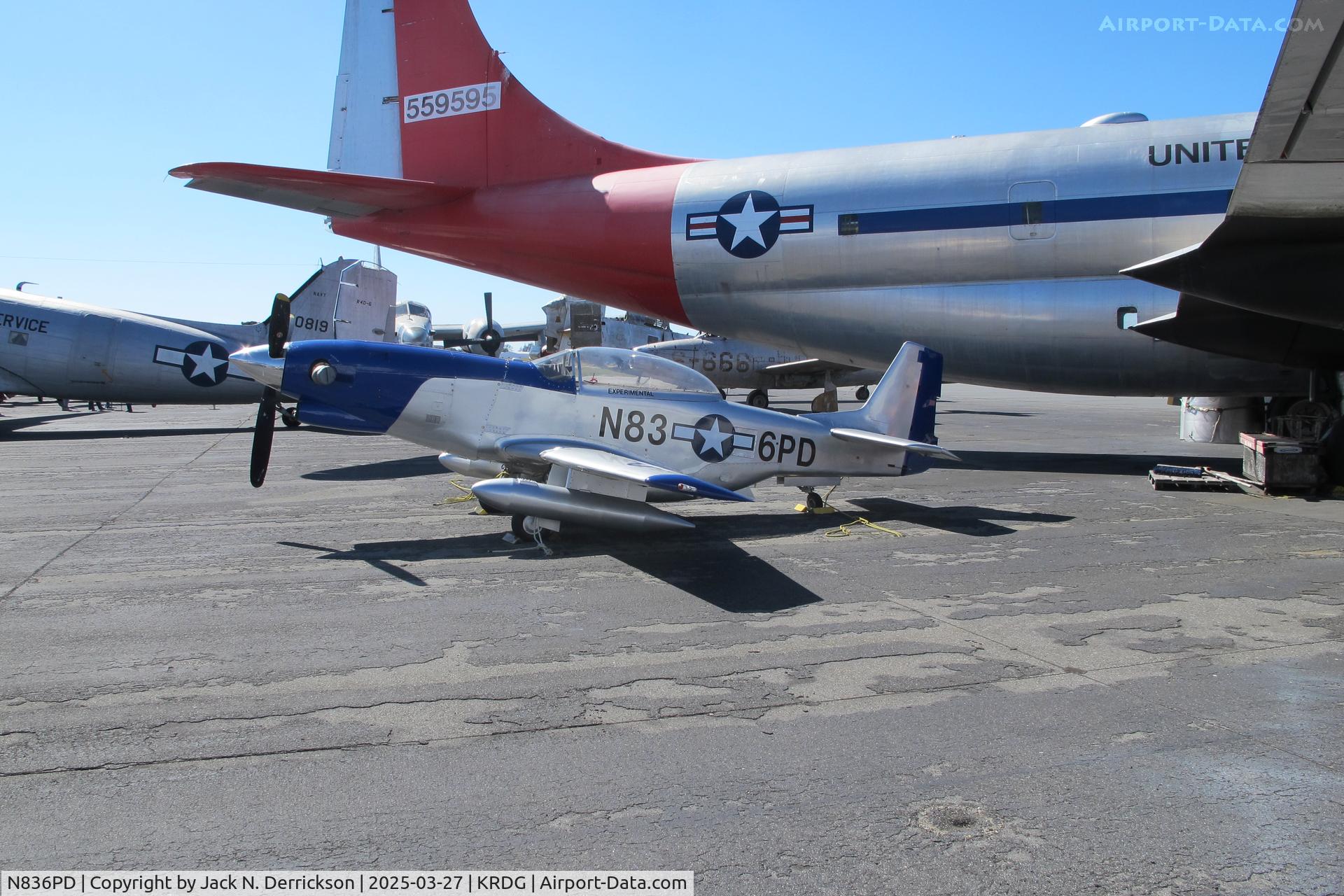 N836PD, 2006 Falconar SAL P-51D 2/3 Mustang C/N F-836, P-51 2/3 scale at Reading