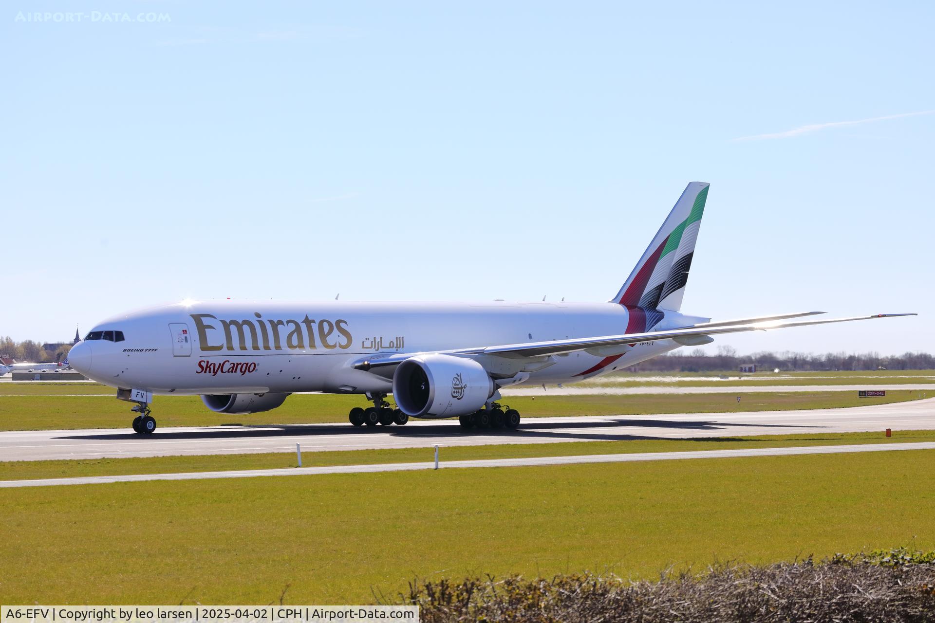 A6-EFV, 2024 Boeing B-777-F C/N 68617, Copenhagen 2.4.2025