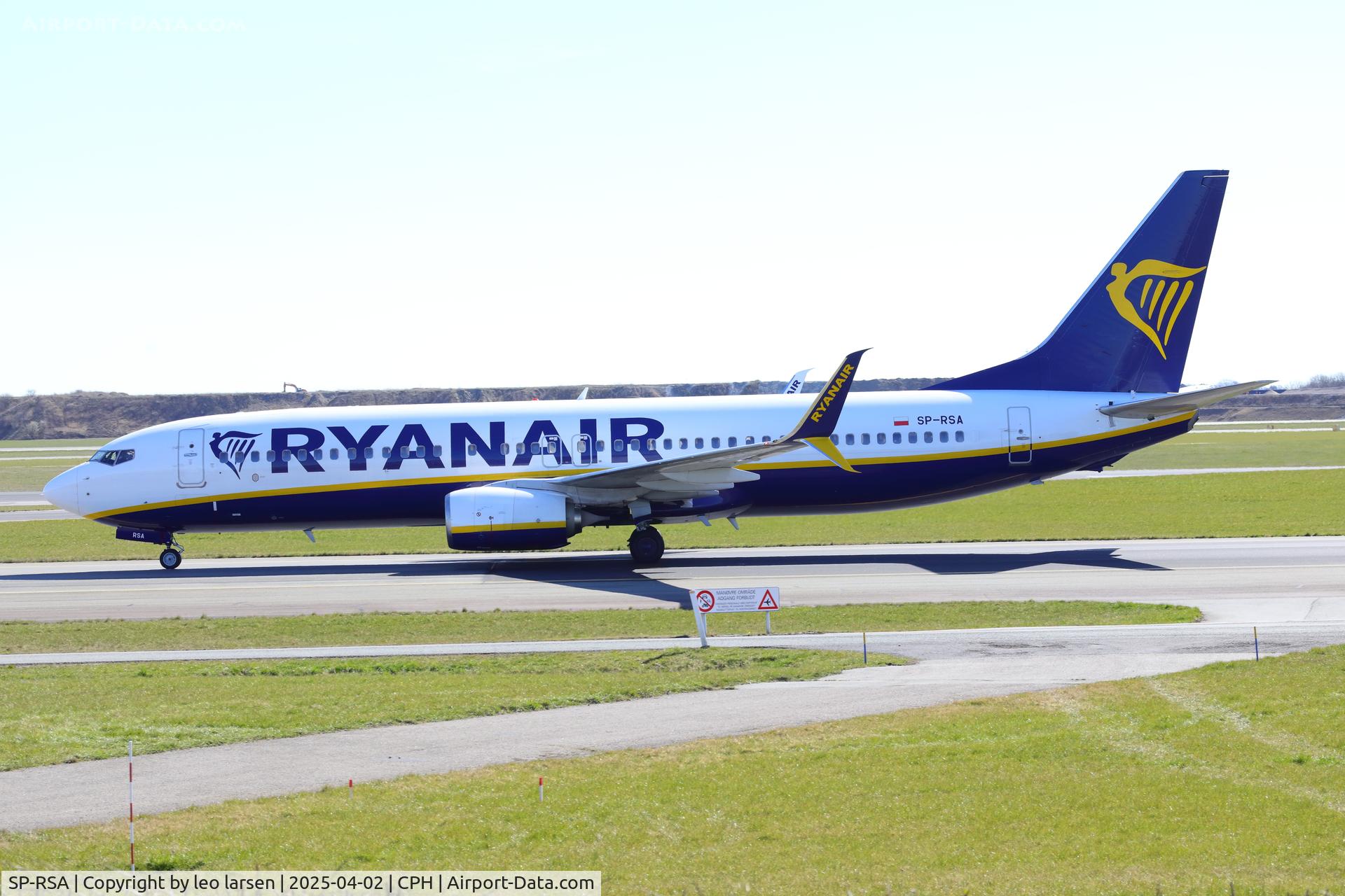 SP-RSA, 2014 Boeing 737-8AS C/N 44686, Copenhagen 2.4.2025