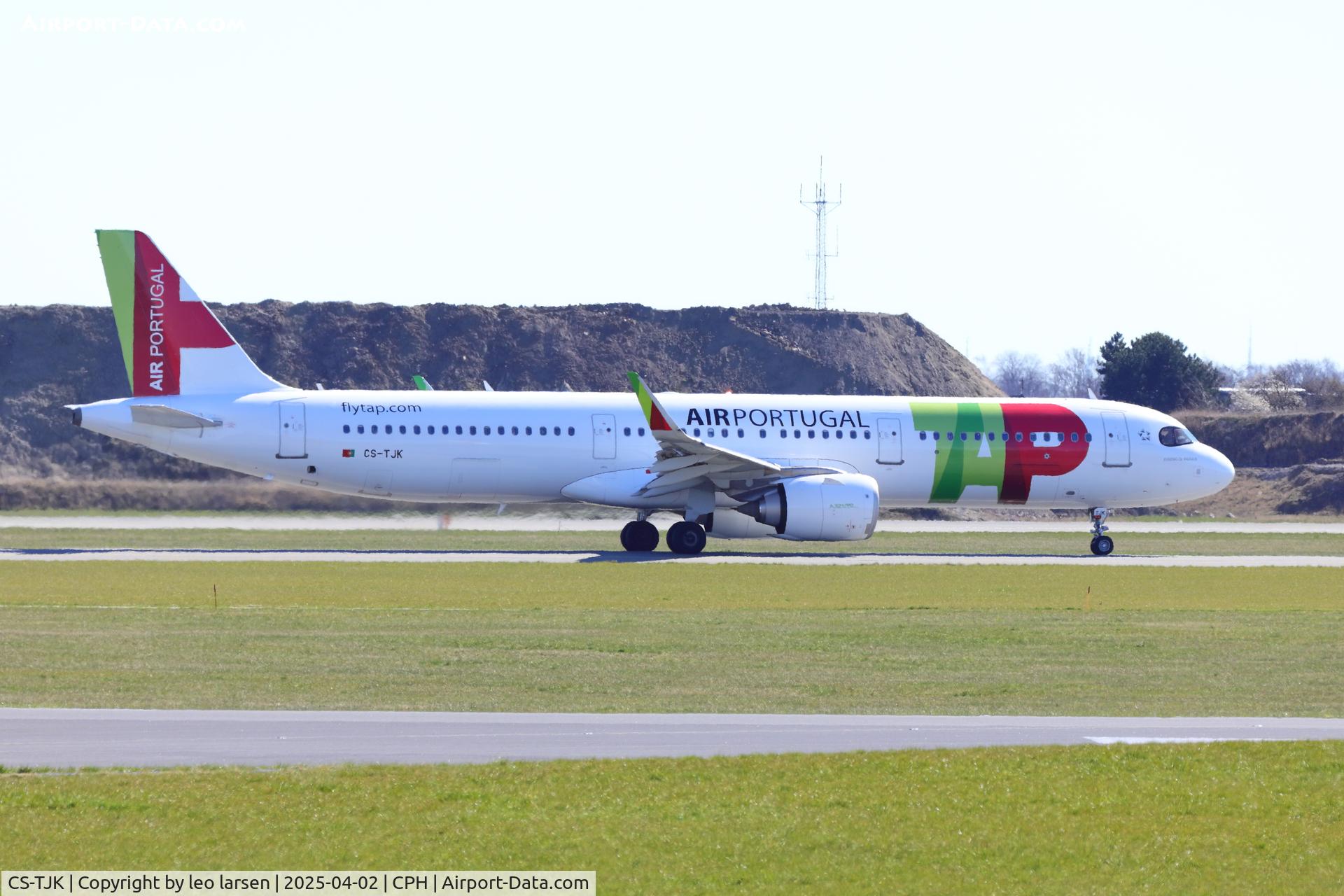 CS-TJK, 2018 Airbus A321-251N C/N 8553, Copenhagen 2.4.2025