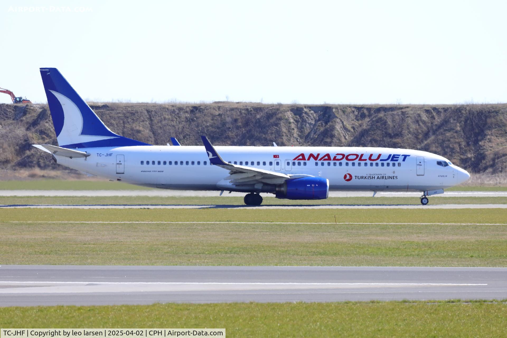 TC-JHF, 2008 Boeing 737-8F2 C/N 35745, Copenhagen 2.4.2024