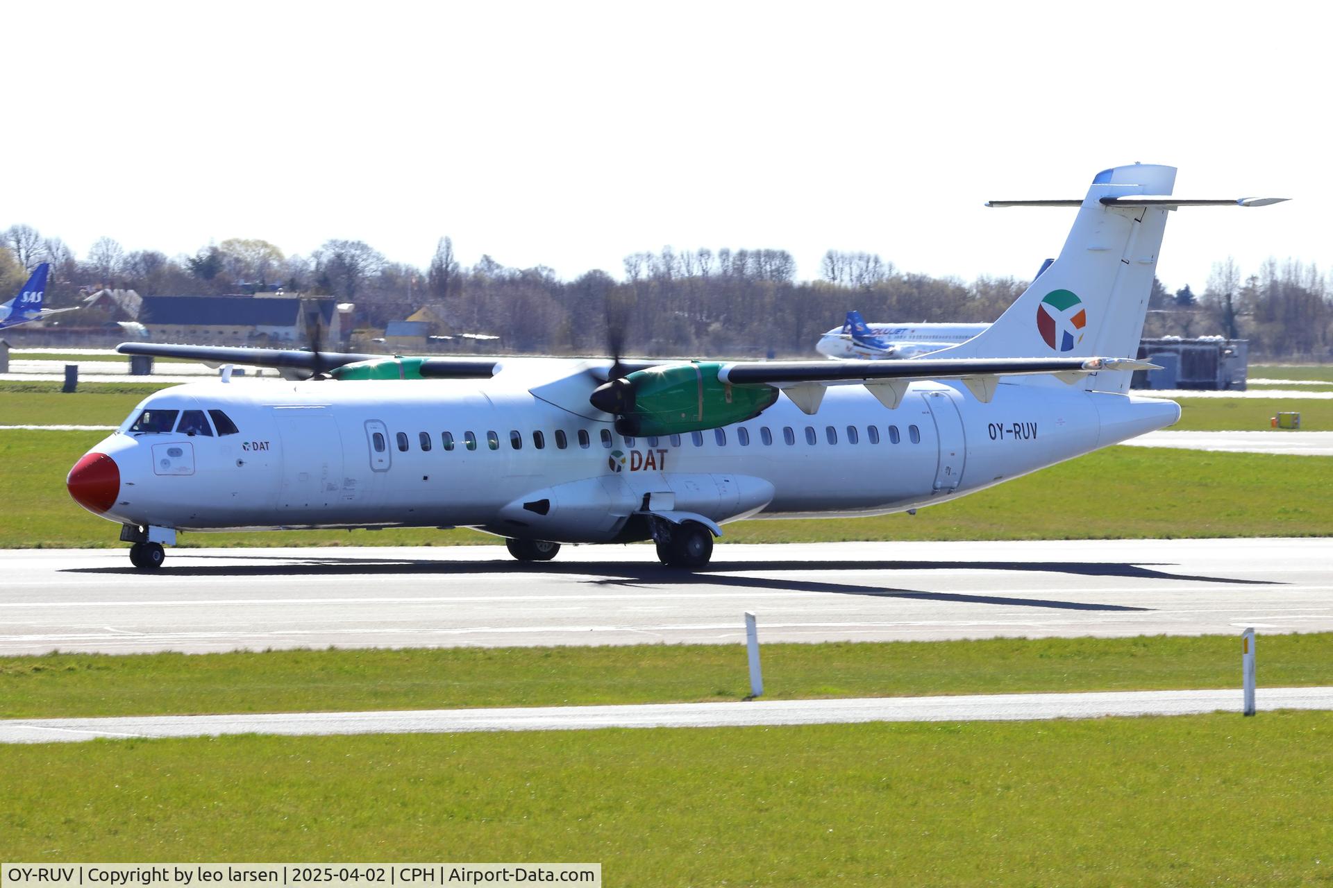 OY-RUV, 2018 ATR 72-600 C/N 1527, Copenhagen 2.4.2025