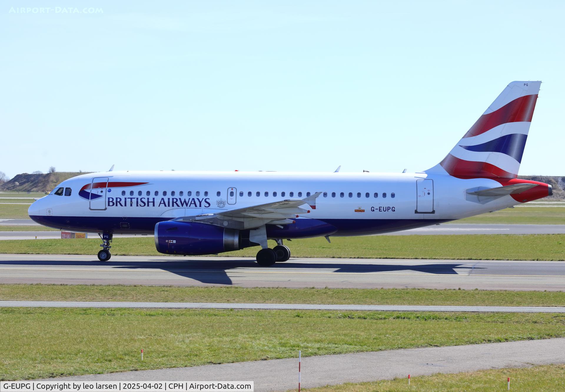 G-EUPG, 2000 Airbus A319-131 C/N 1222, Copenhagen 2.4.2025