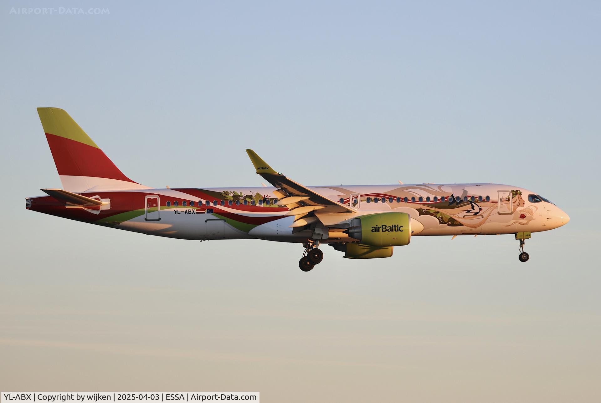 YL-ABX, 2025 Airbus Canada A220-300 C/N 55329, Rwy 26