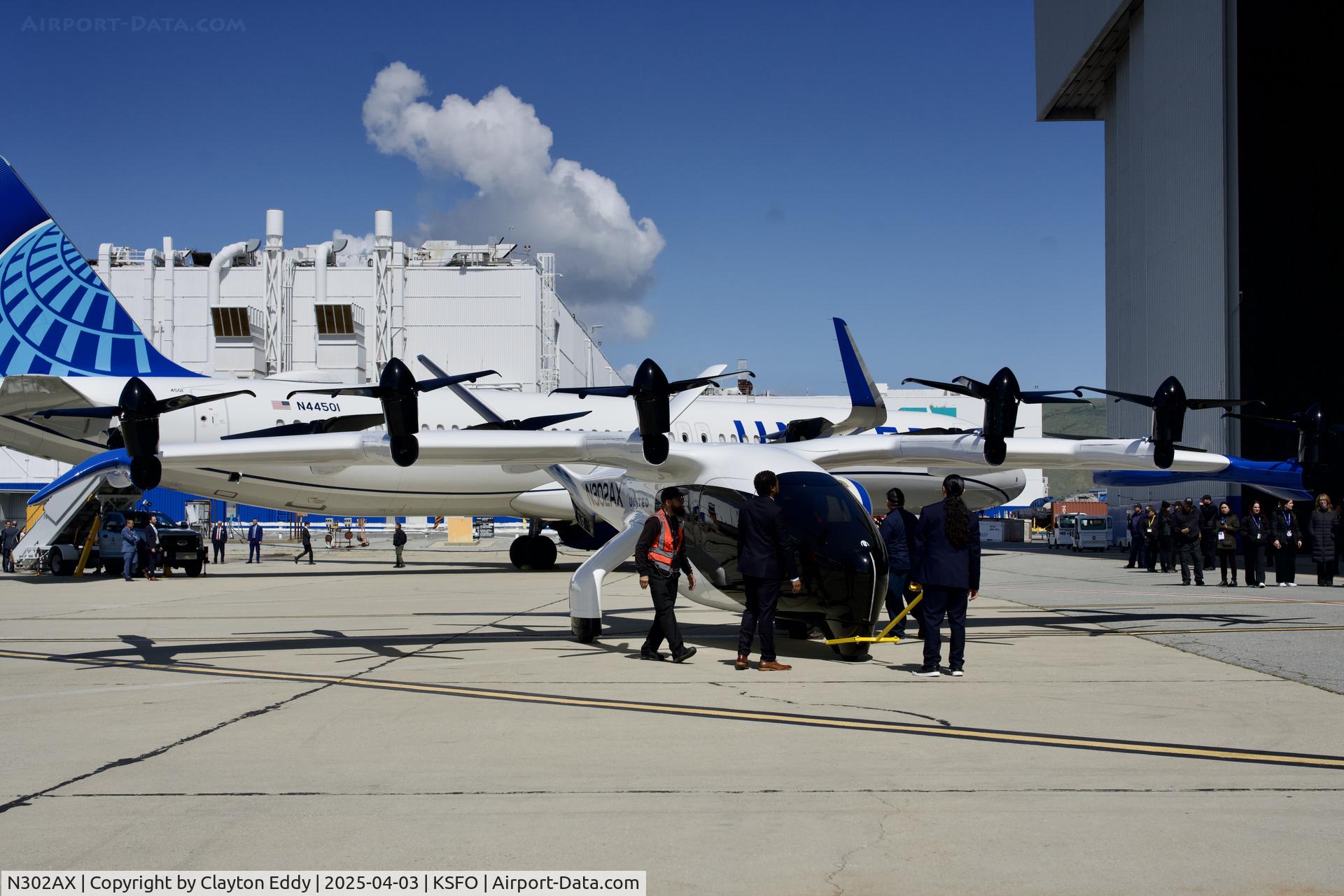 N302AX, 2023 Archer Aviation Inc Midnight C/N 001, Electric powered SFO 2025