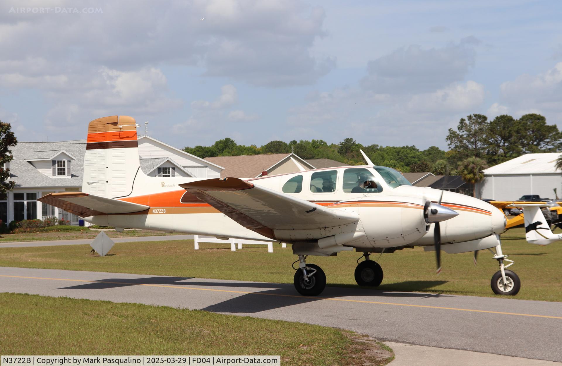 N3722B, 1955 Beech C-50 Twin Bonanza C/N CH-152, Beech C50
