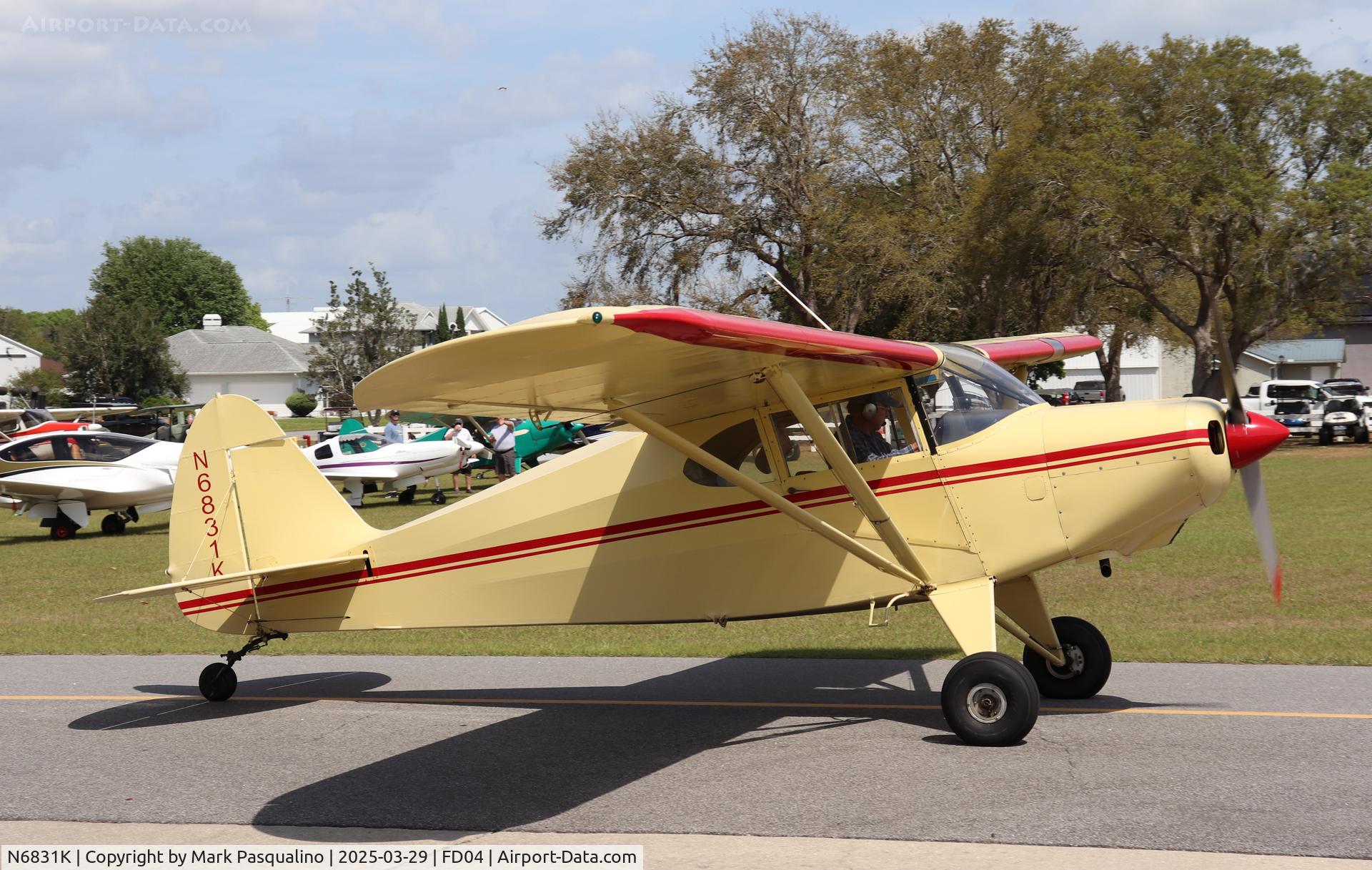 N6831K, 1949 Piper PA-16 Clipper C/N 16-667, Piper PA-16