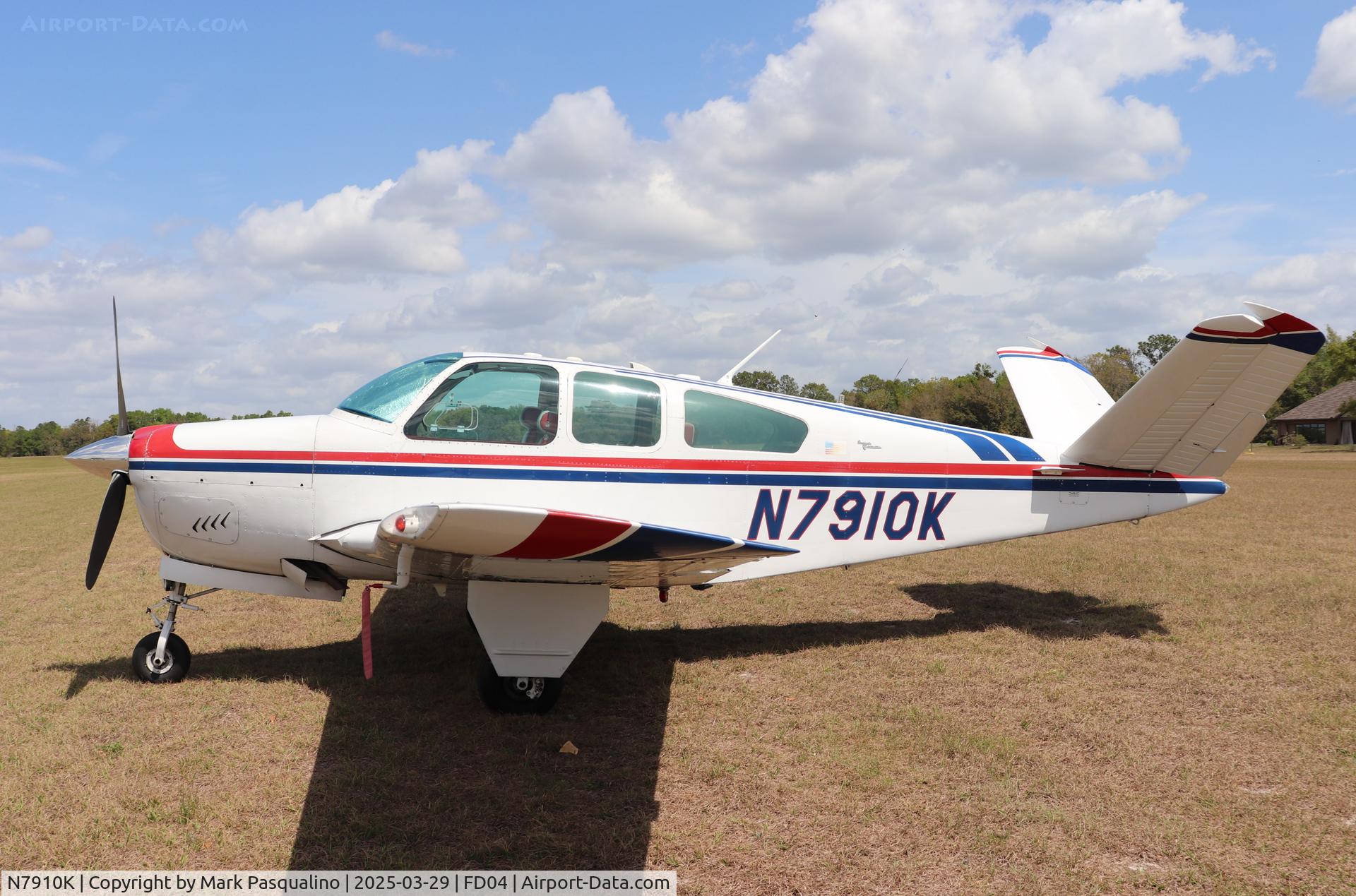 N7910K, 1964 Beech S35 Bonanza C/N D-7405, Beech S35