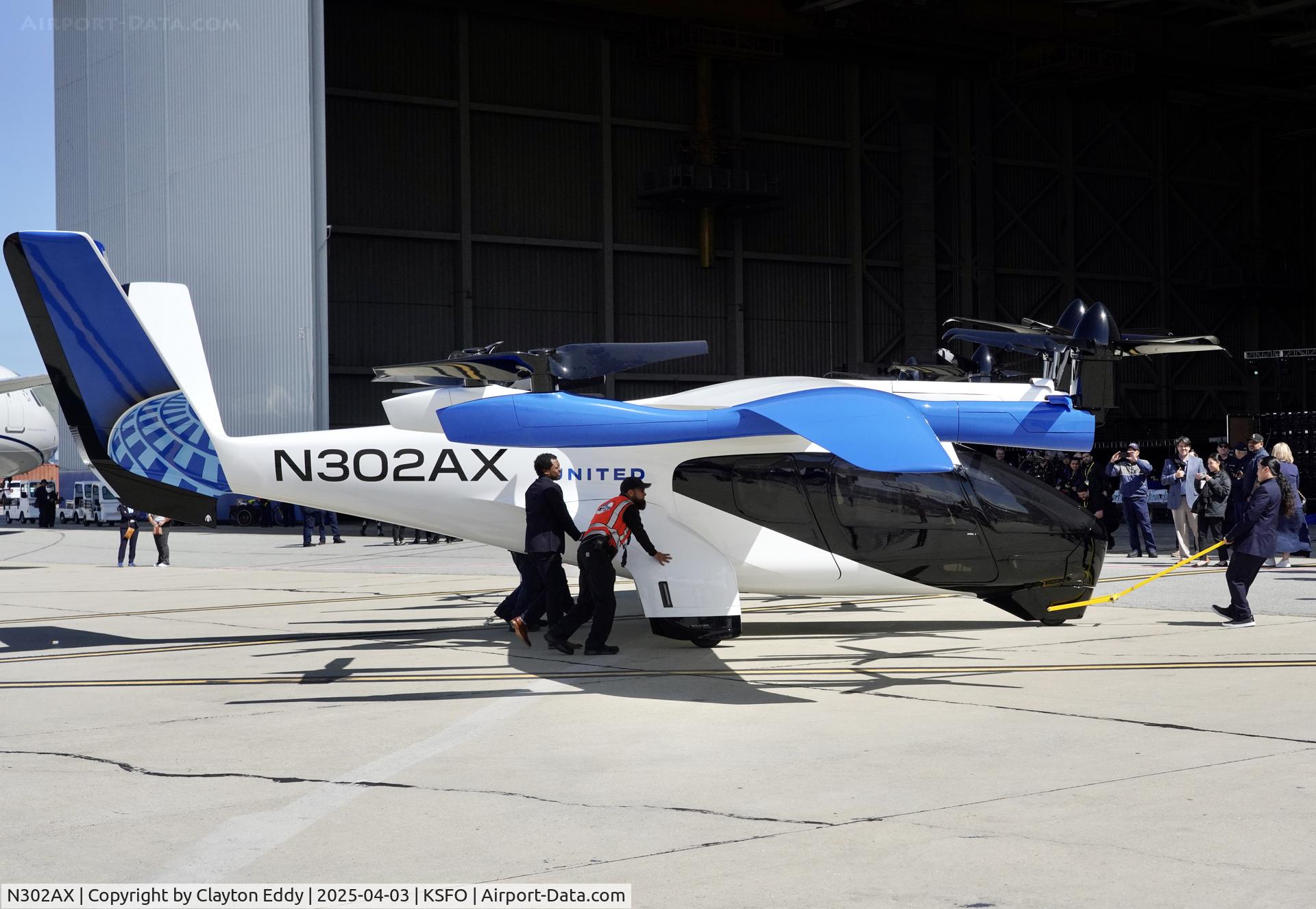N302AX, 2023 Archer Aviation Inc Midnight C/N 001, SFO 2025