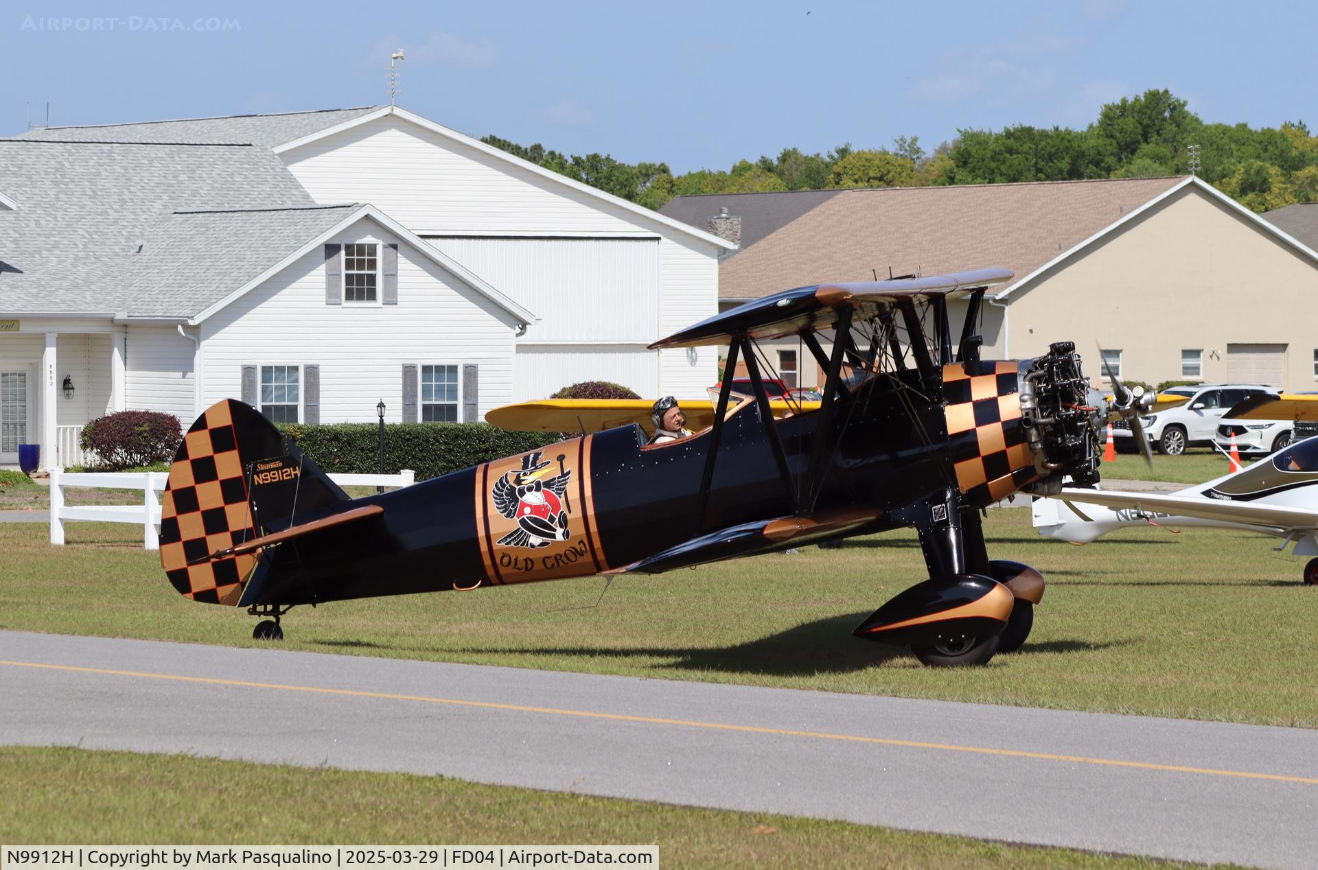 N9912H, 1943 Boeing N2S-3 Kaydet (B75N1) C/N 75-7213, Stearman