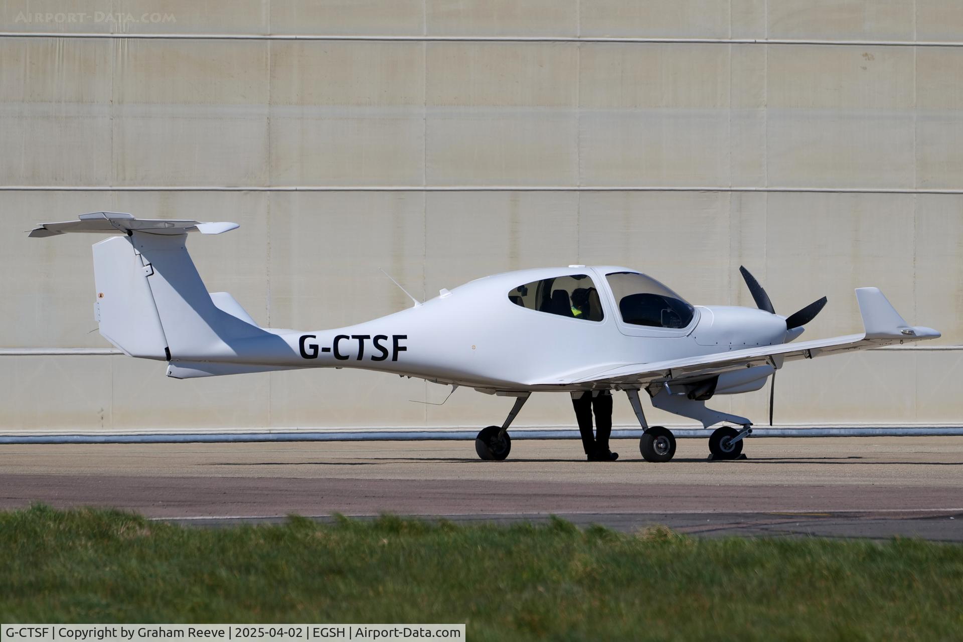 G-CTSF, 2015 Diamond DA-40NG Diamond Star C/N 40.N284, Parked at Norwich.