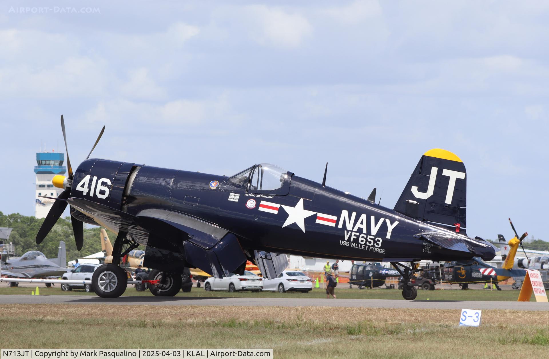 N713JT, 1945 Vought F4U-4B Corsair C/N 97143, Vought F4U-4B Corsair
