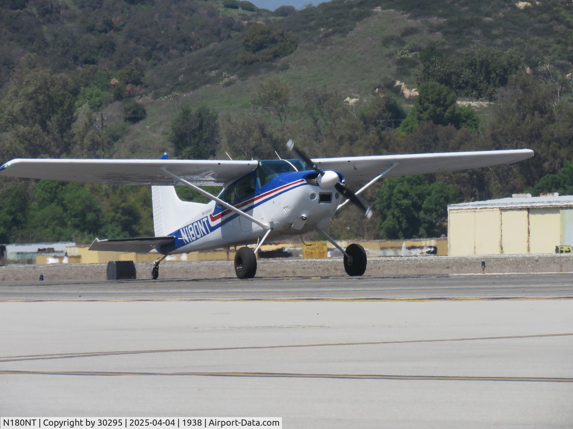 N180NT, 1977 Cessna 180K Skywagon C/N 18052813, Taxiing