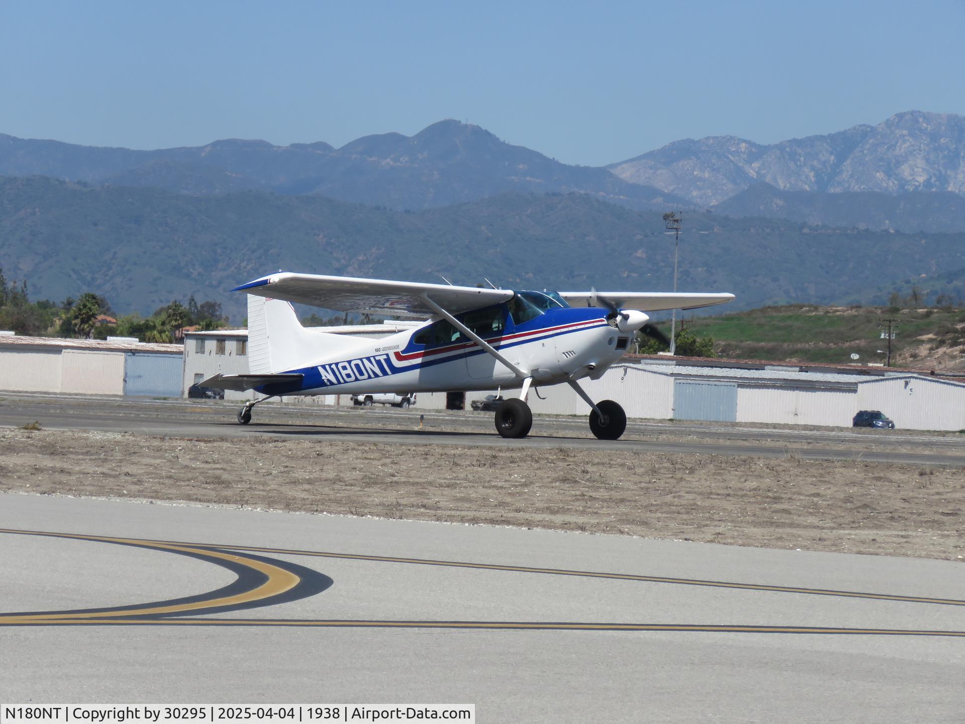 N180NT, 1977 Cessna 180K Skywagon C/N 18052813, Taxiing