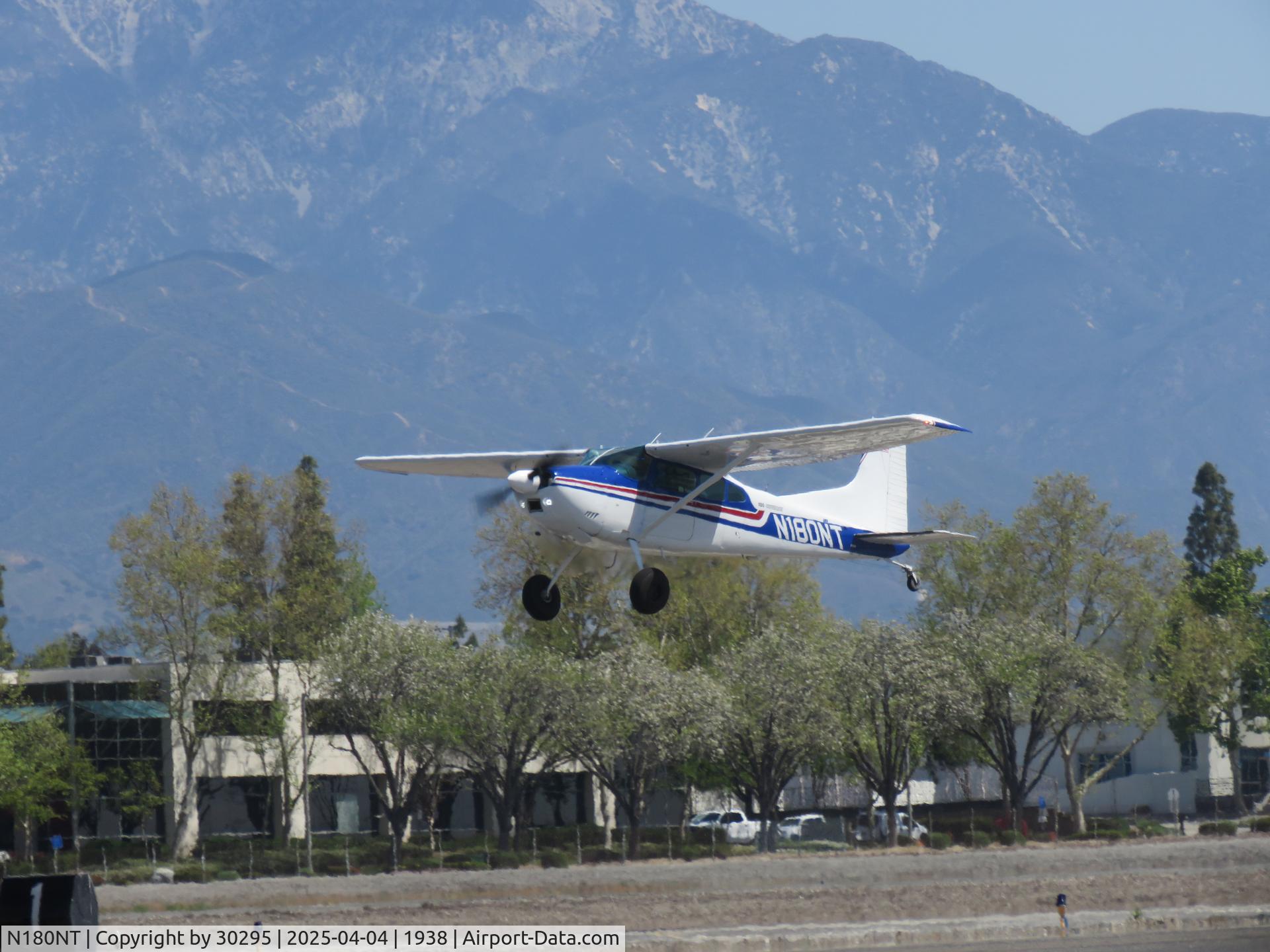 N180NT, 1977 Cessna 180K Skywagon C/N 18052813, Airborne