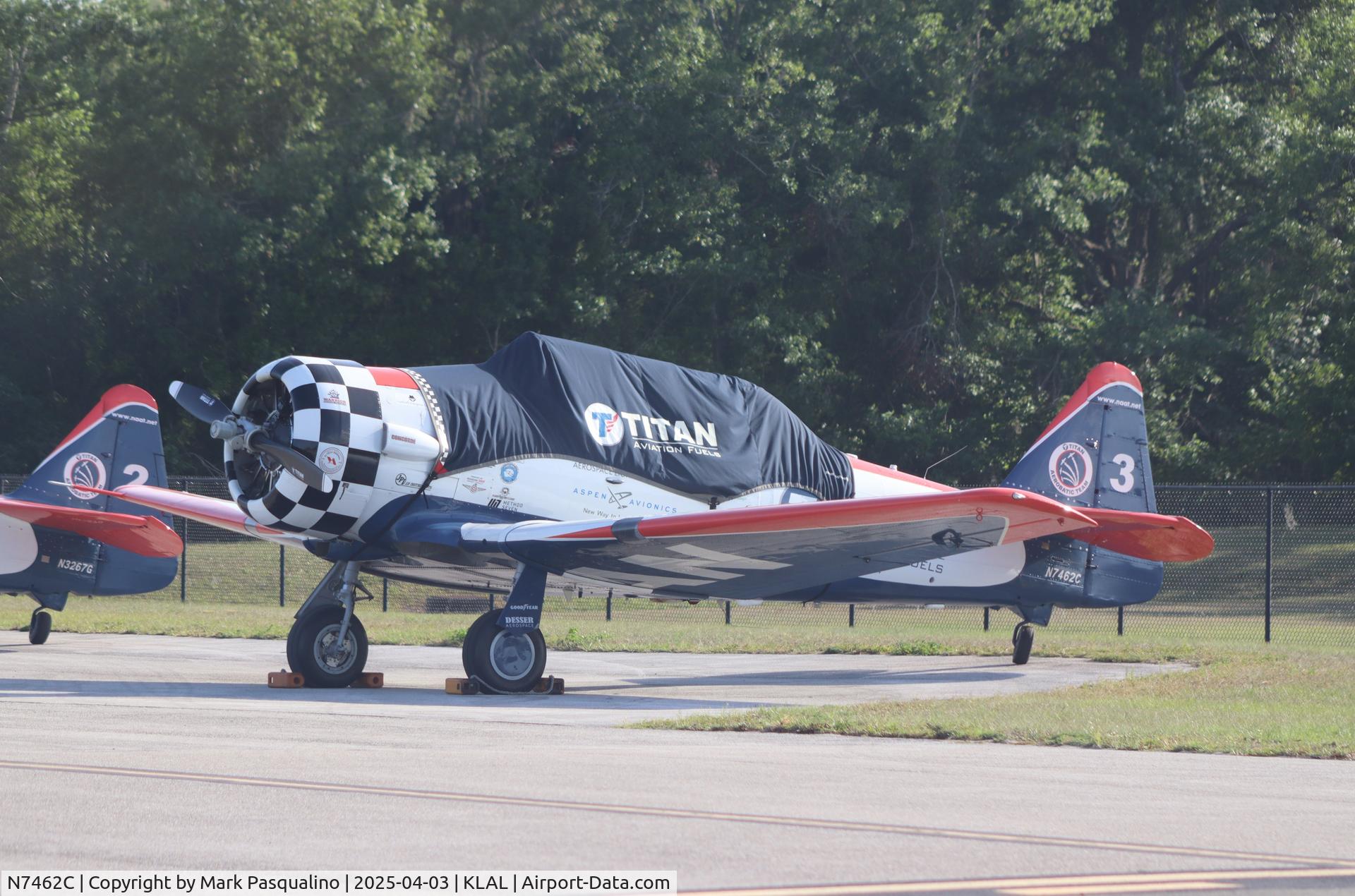 N7462C, North American AT-6B Texan C/N 121-43211, North American AT-6B