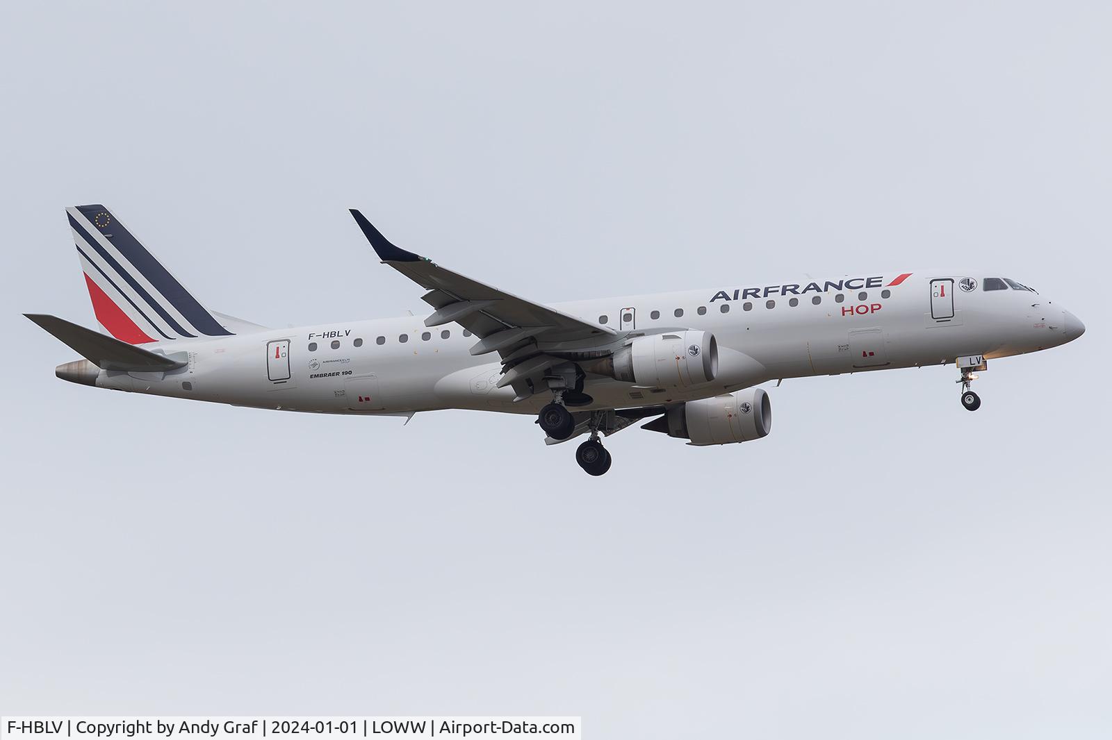 F-HBLV, 2015 Embraer 190STD (ERJ-190-100STD) C/N 19000689, Air France EMB190